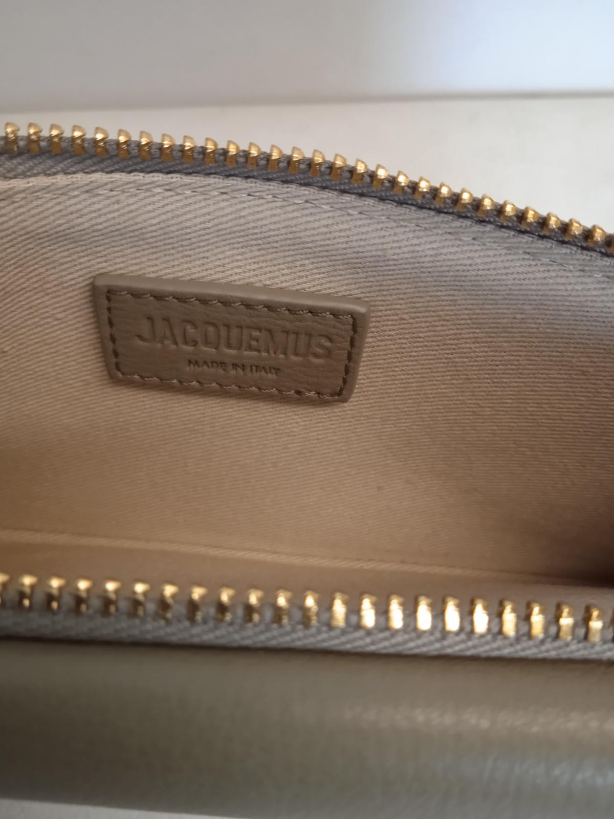 JACQUEMUS Le Pichoto Shoulder Bag Wallet Leather Mini Khaki Green OS NEW RRP315