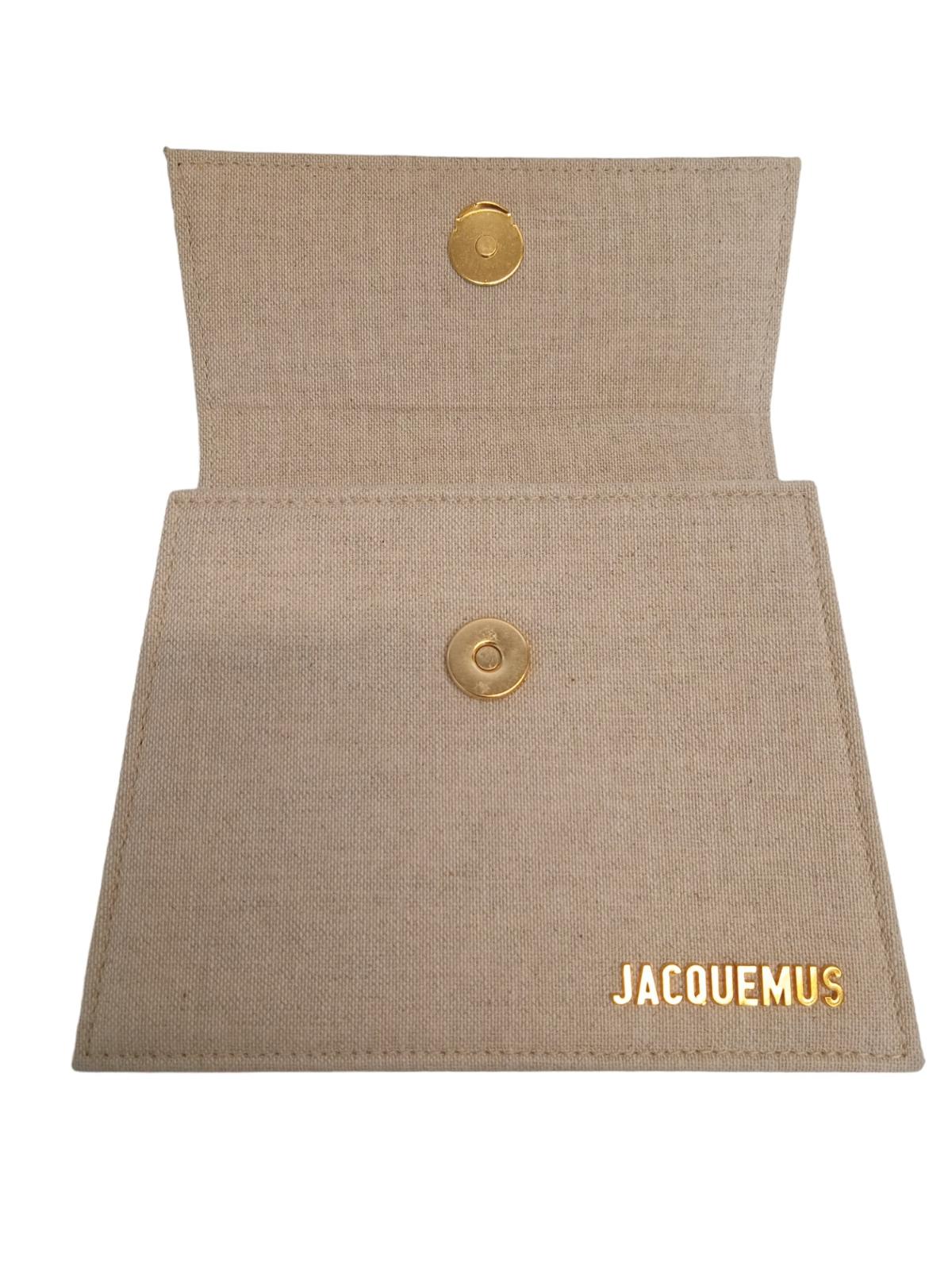 JACQUEMUS Le Chiquito Noeud Bag Canvas Coiled Handle Light Beige OS NEW RRP675