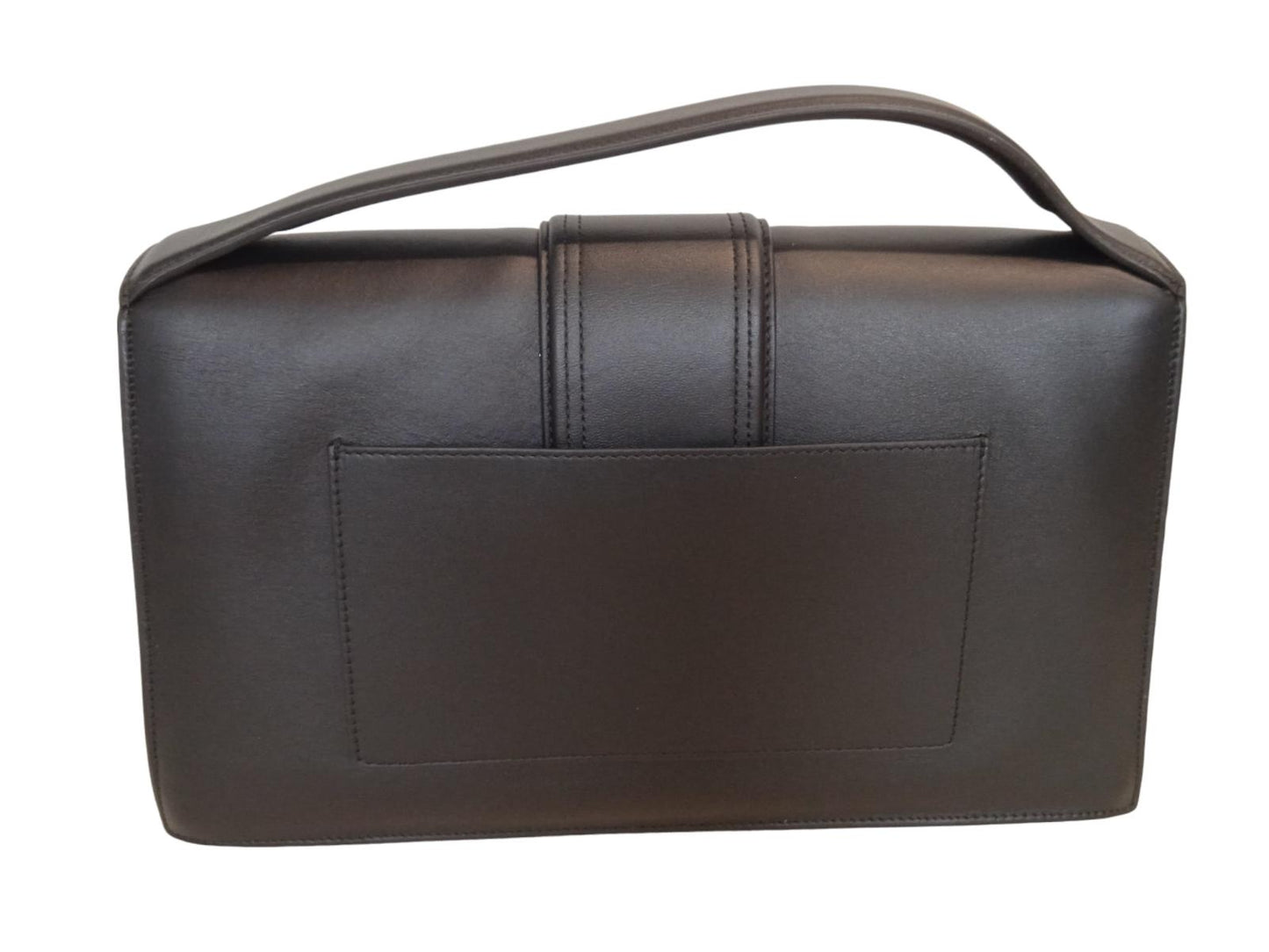JACQUEMUS Le Bambino Bag Leather Top Handle Shoulder Strap Black OS NEW RRP765
