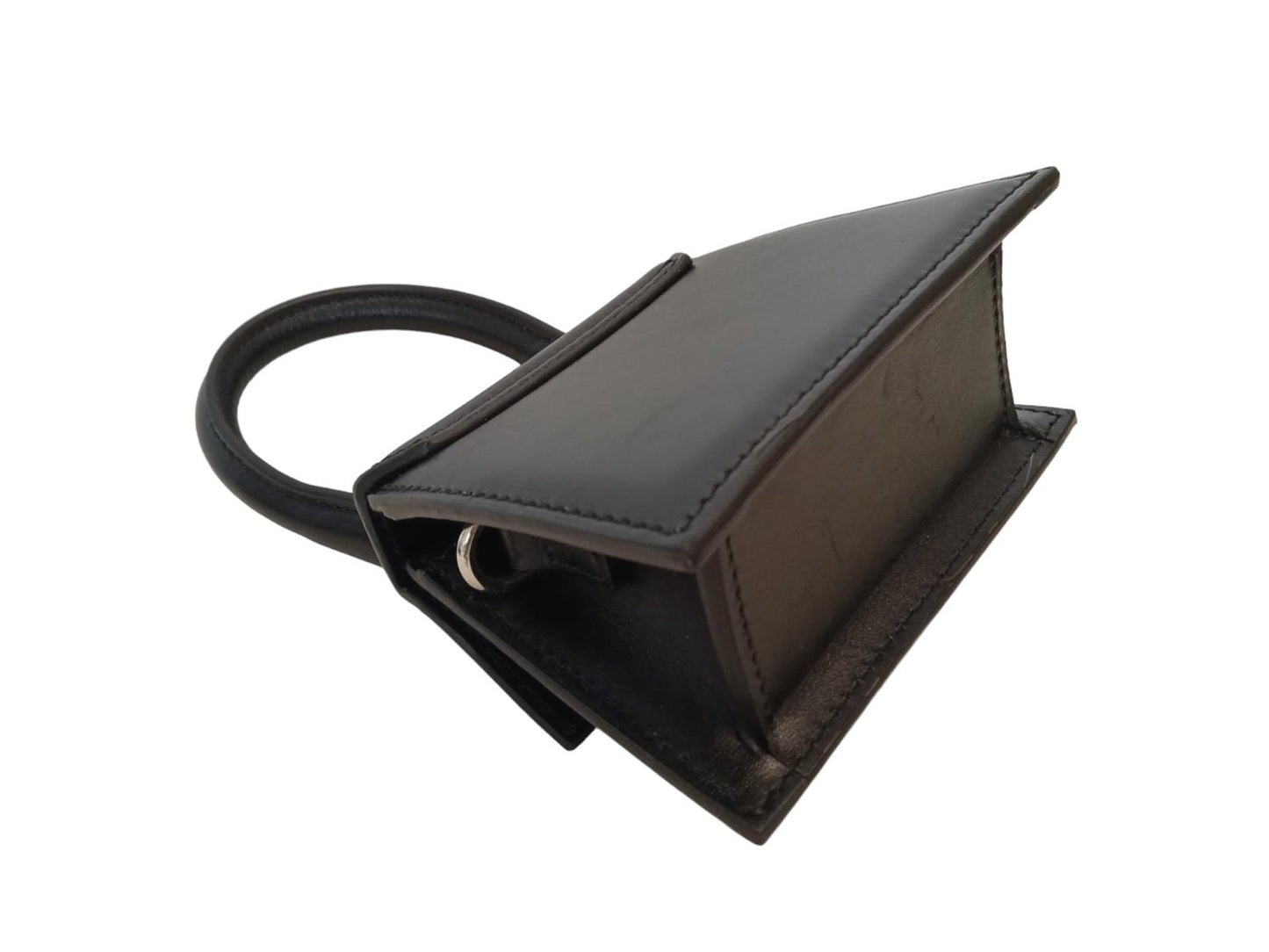 JACQUEMUS Le Chiquito Mini Bag Leather Crossbody Magnetic Black OS NEW RRP475