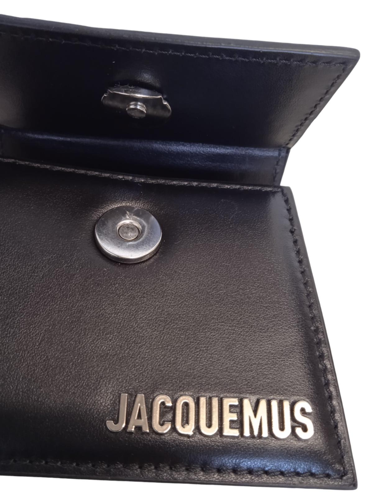 JACQUEMUS Le Chiquito Mini Bag Leather Crossbody Magnetic Black OS NEW RRP475