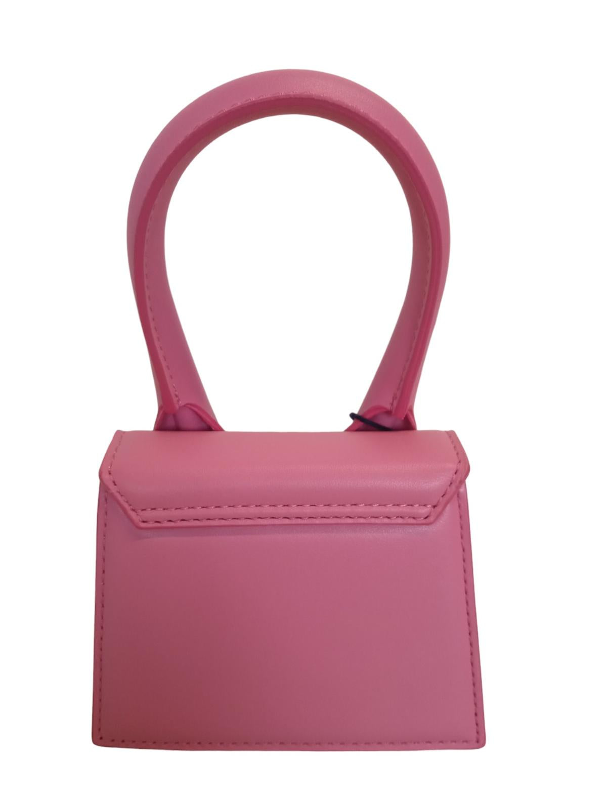JACQUEMUS Le Chiquito Bag Leather Top Handle Mini Tote Pink OS NEW RRP395