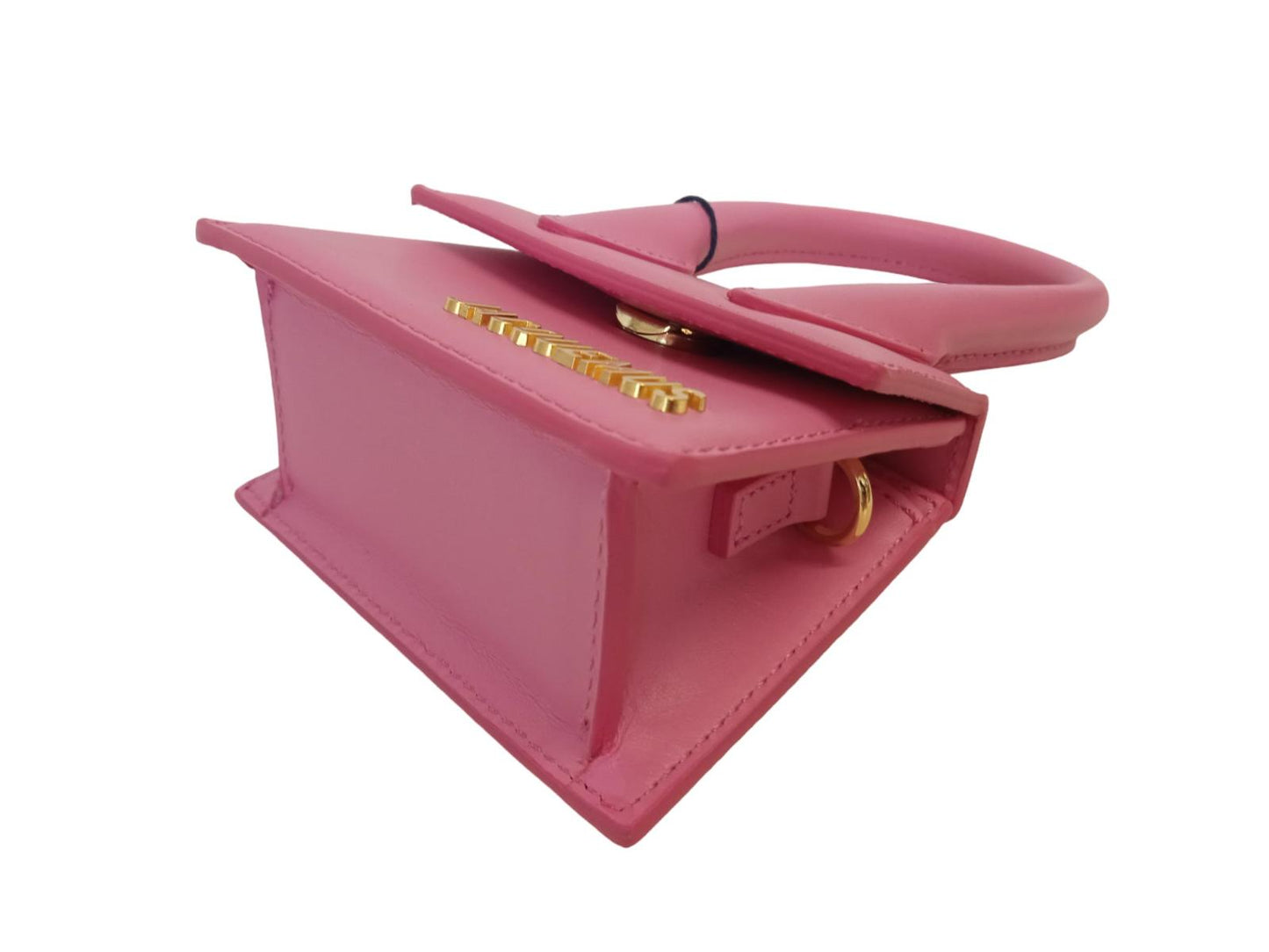 JACQUEMUS Le Chiquito Bag Leather Top Handle Mini Tote Pink OS NEW RRP395