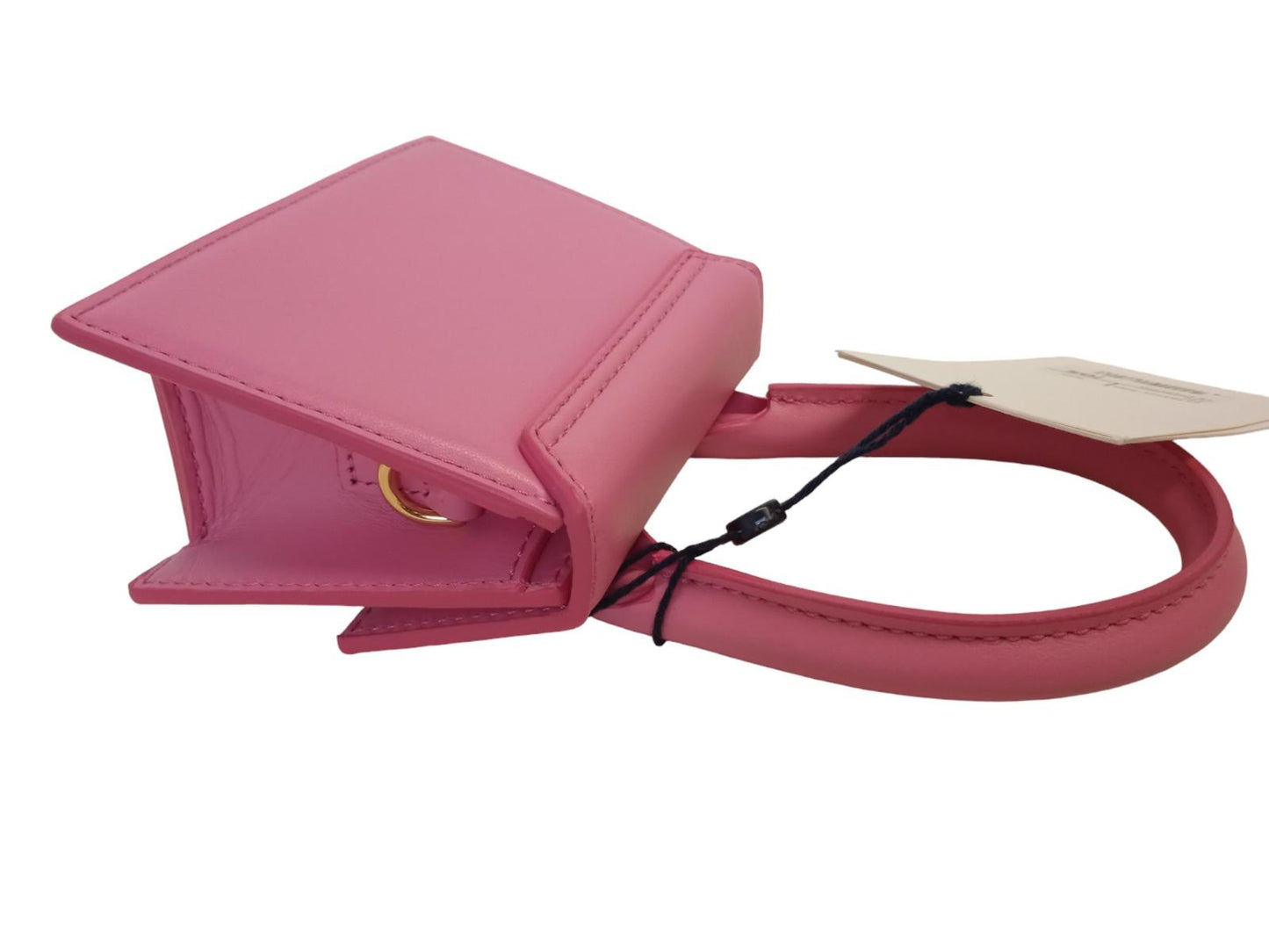JACQUEMUS Le Chiquito Bag Leather Top Handle Mini Tote Pink OS NEW RRP395