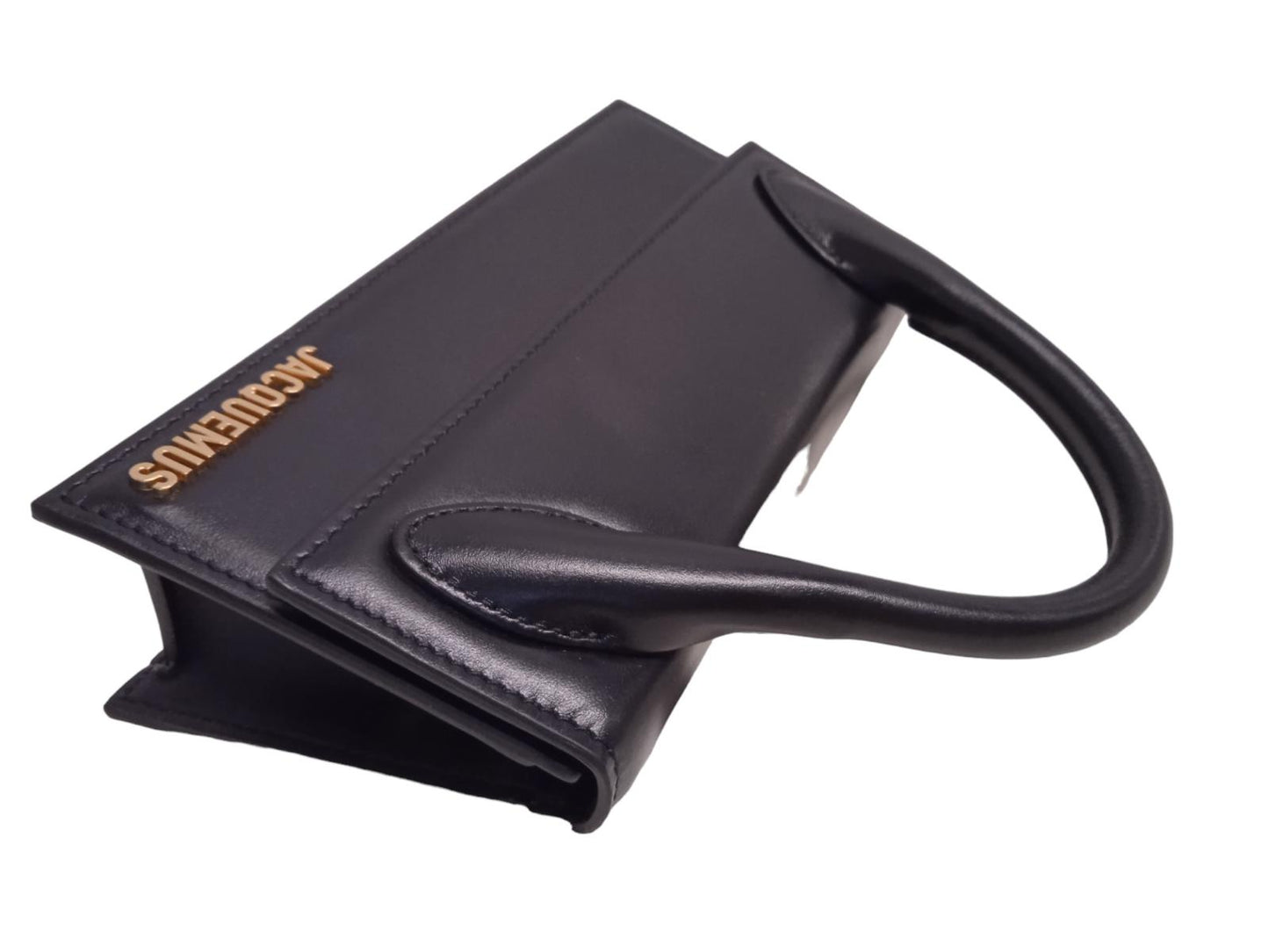 JACQUEMUS Le Chiquito Long Bag Tote Leather Shoulder Strap Black OS NEW RRP655