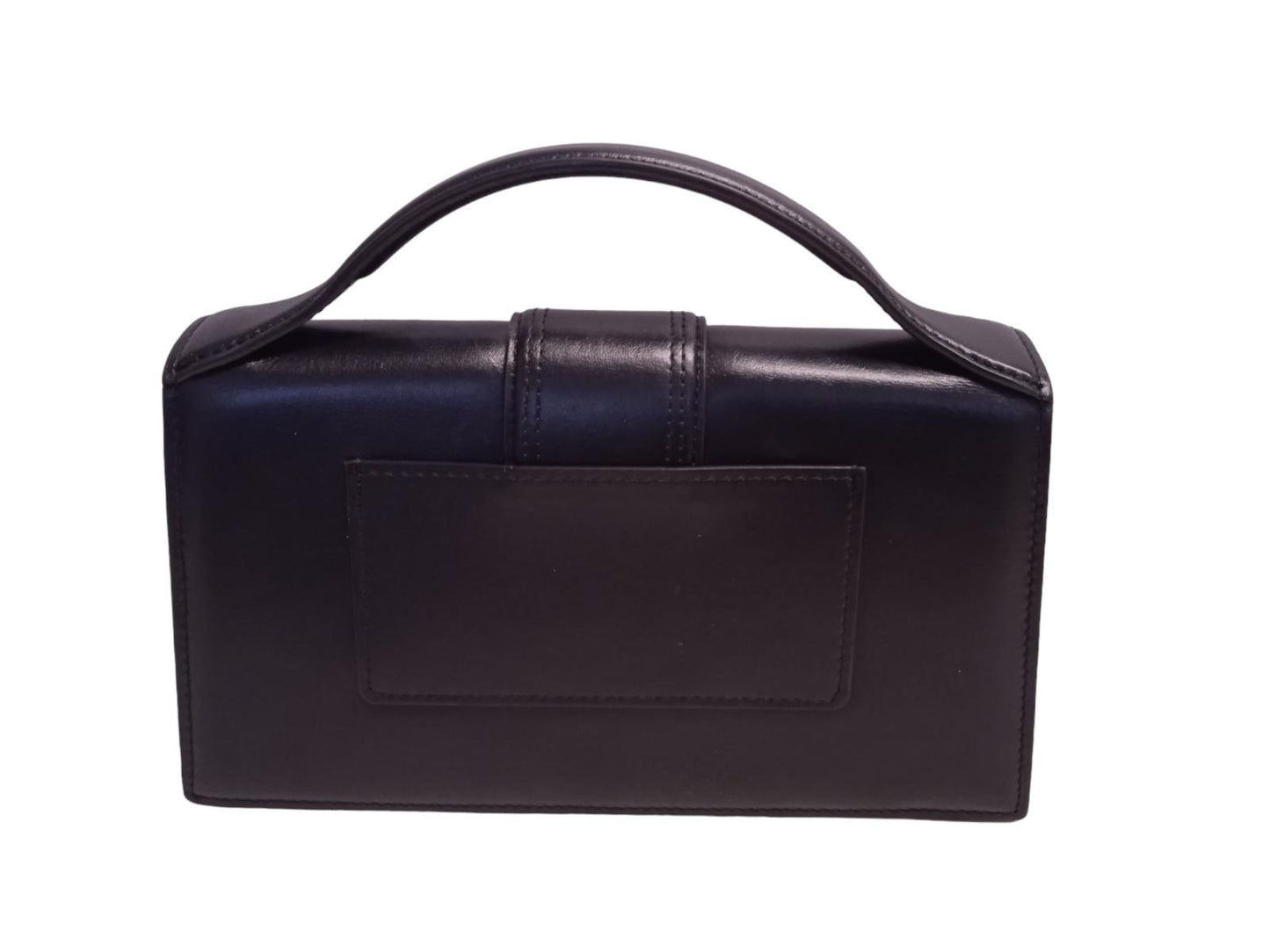 JACQUEMUS Le Grande Bambino Bag Leather Shoulder Crossbody Black  OS NEW RRP775