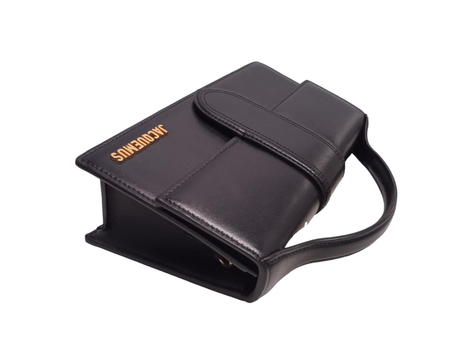 JACQUEMUS Le Grande Bambino Bag Leather Shoulder Crossbody Black  OS NEW RRP775