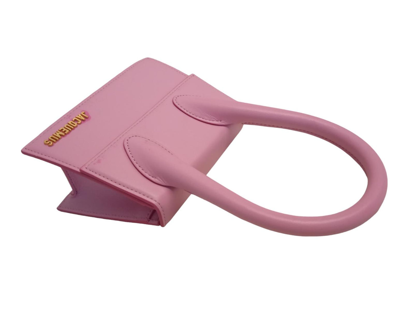 JACQUEMUS Le Chiquito Moyen Bag Leather Flap Magnetic Pink OS NEW RRP495