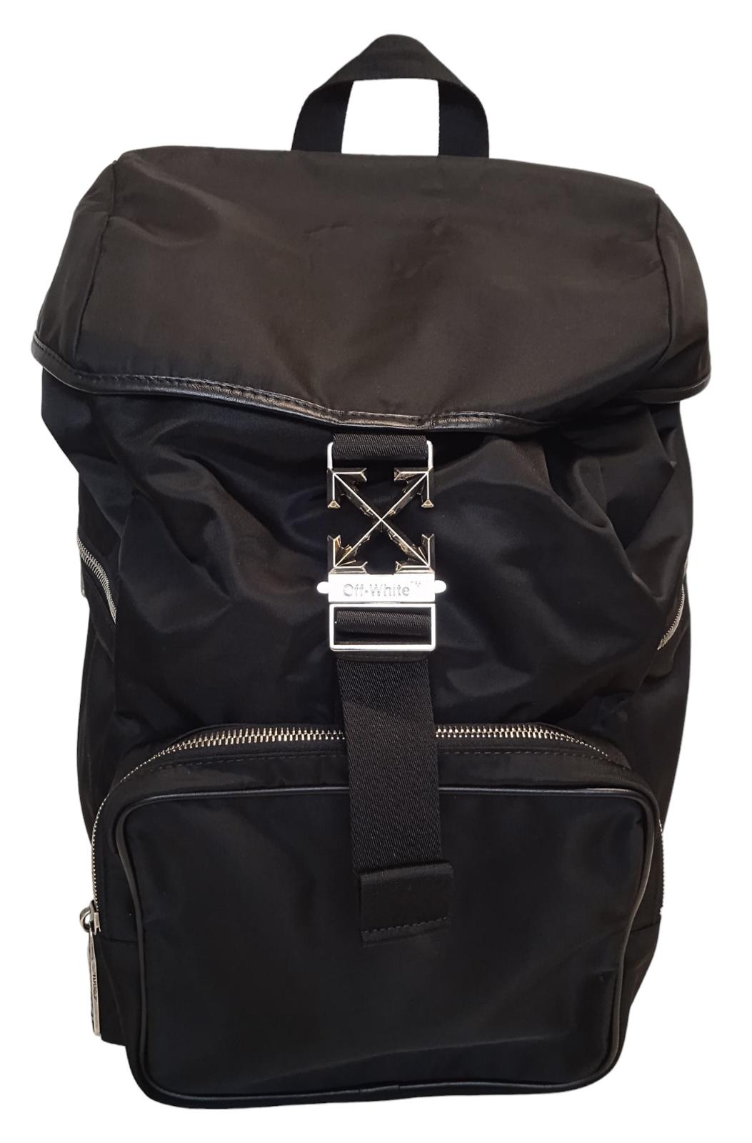 OFF WHITE Arrow Backpack Arrow Buckle Drawstring Men's Black OS NEW RRP930