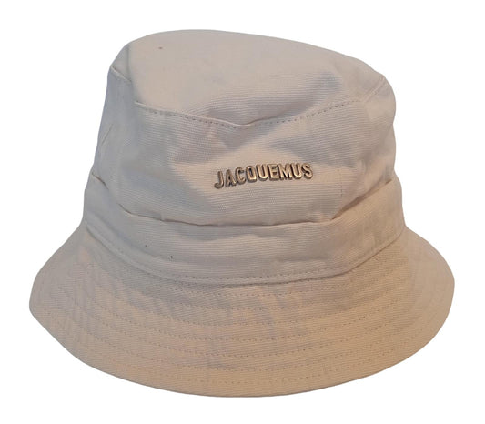 JACQUEMUS Le Bob Gadjo Bucket Hat Cotton Men's Off White 56/XS NEW RRP100