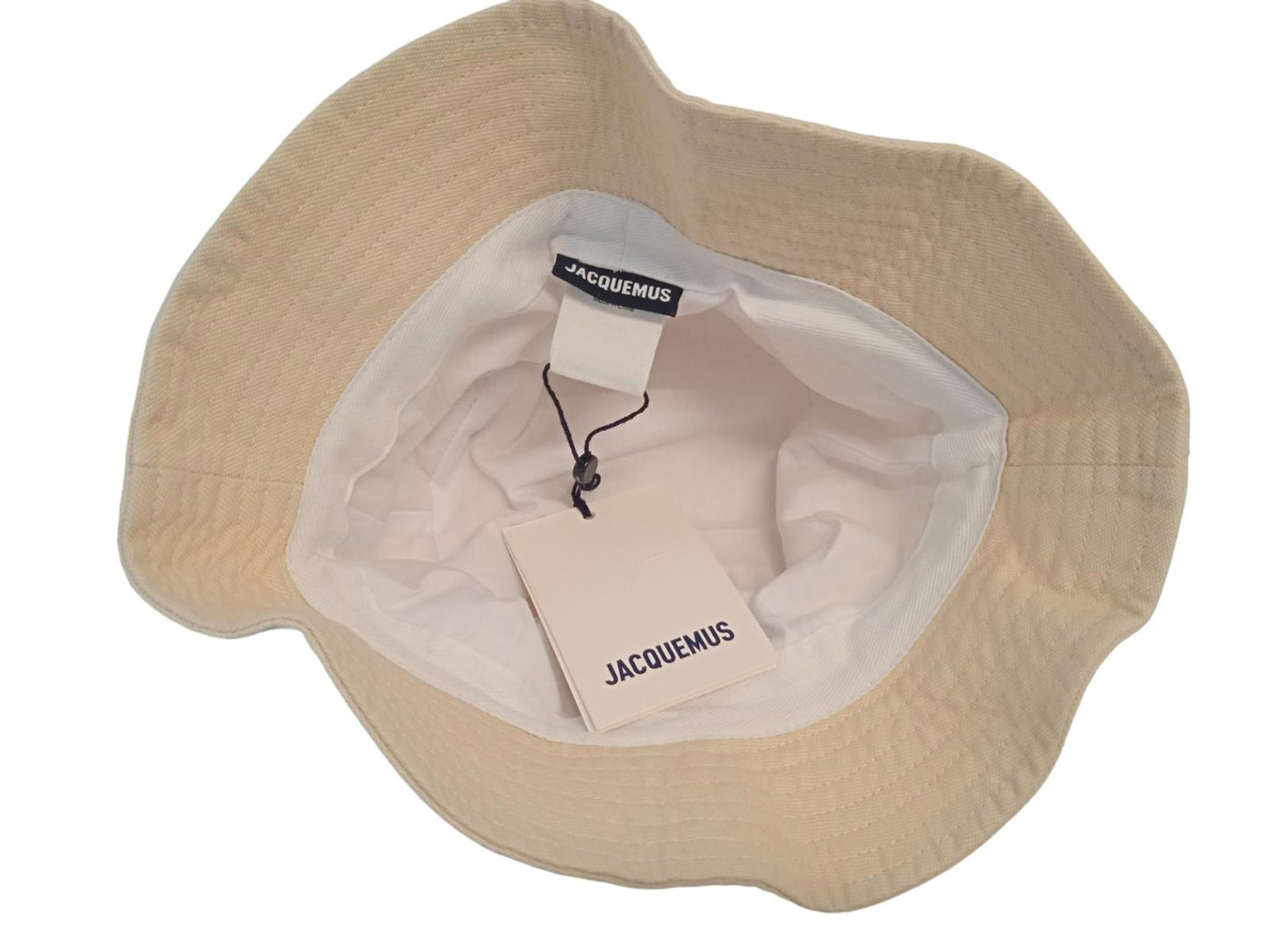 JACQUEMUS Le Bob Gadjo Bucket Hat Cotton Men's Off White 56/XS NEW RRP100