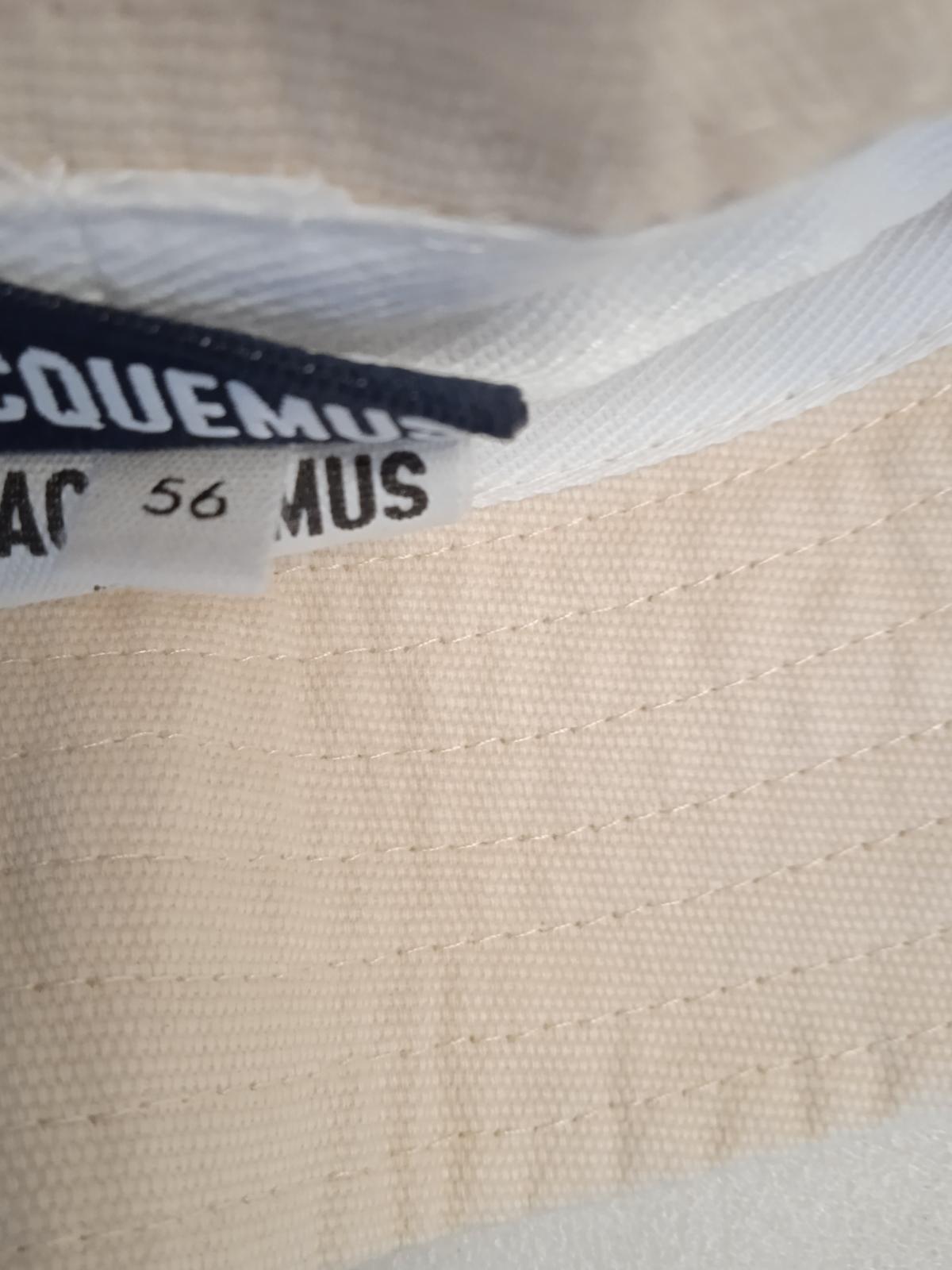 JACQUEMUS Le Bob Gadjo Bucket Hat Cotton Men's Off White 56/XS NEW RRP100