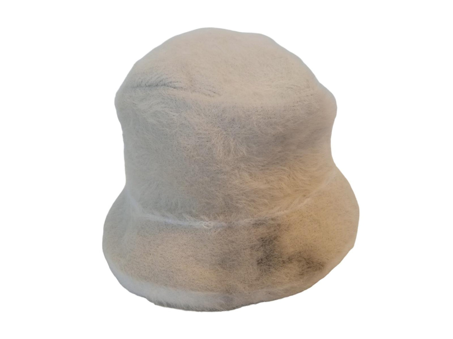 JACQUEMUS Le Bob Neve Hat Faux Fur Bucket Ladies Off White 56/XS NEW RRP185