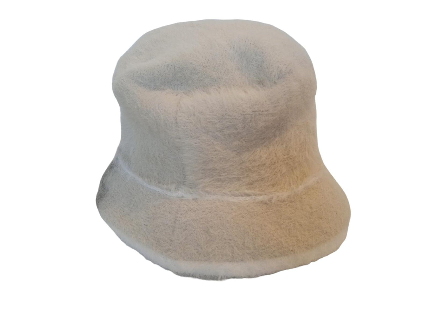 JACQUEMUS Le Bob Neve Hat Faux Fur Bucket Ladies Off White 56/XS NEW RRP185