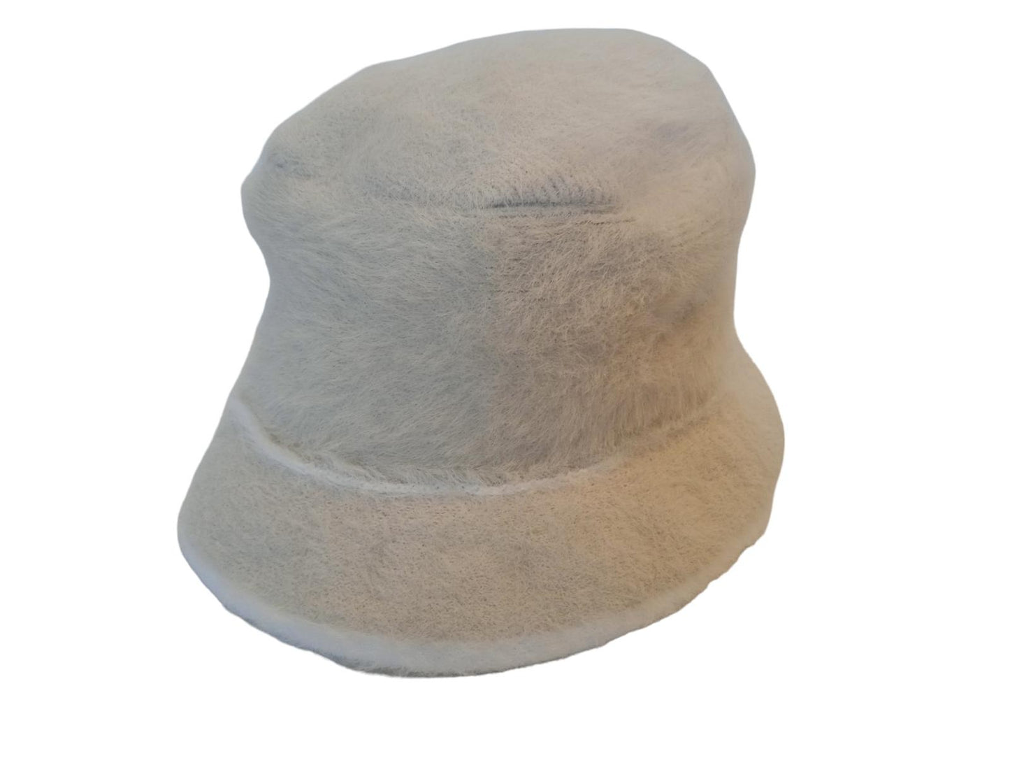 JACQUEMUS Le Bob Neve Hat Faux Fur Bucket Ladies Off White 56/XS NEW RRP185