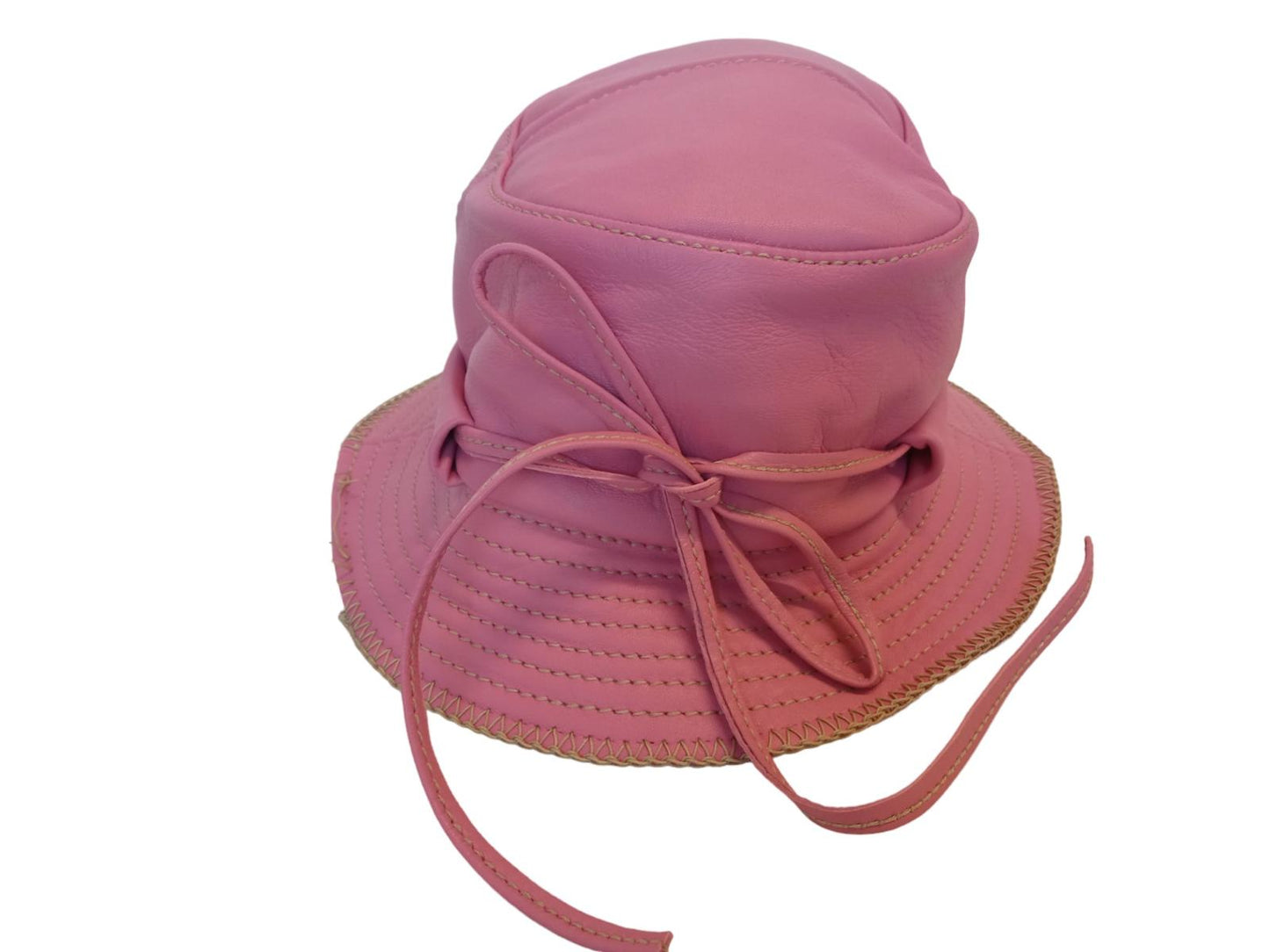 JACQUEMUS Le Bob Mentalo Bucket Hat Lamb Skin Ladies Pink 56/XS NEW RRP185
