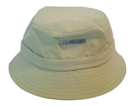 JACQUEMUS Le Bob Gadjo Bucket Hat Men's Cotton Light Green 60/M NEW RRP95