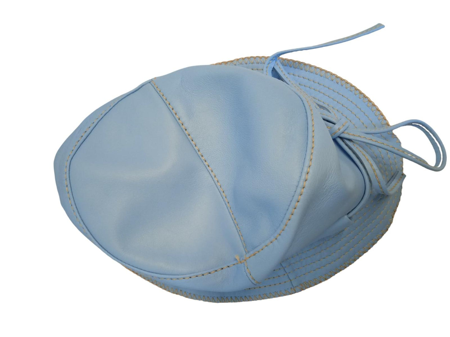 JACQUEMUS Le Bob Mentalo Bucket Hat Lamb Skin Ladies Blue 58/S NEW RRP165
