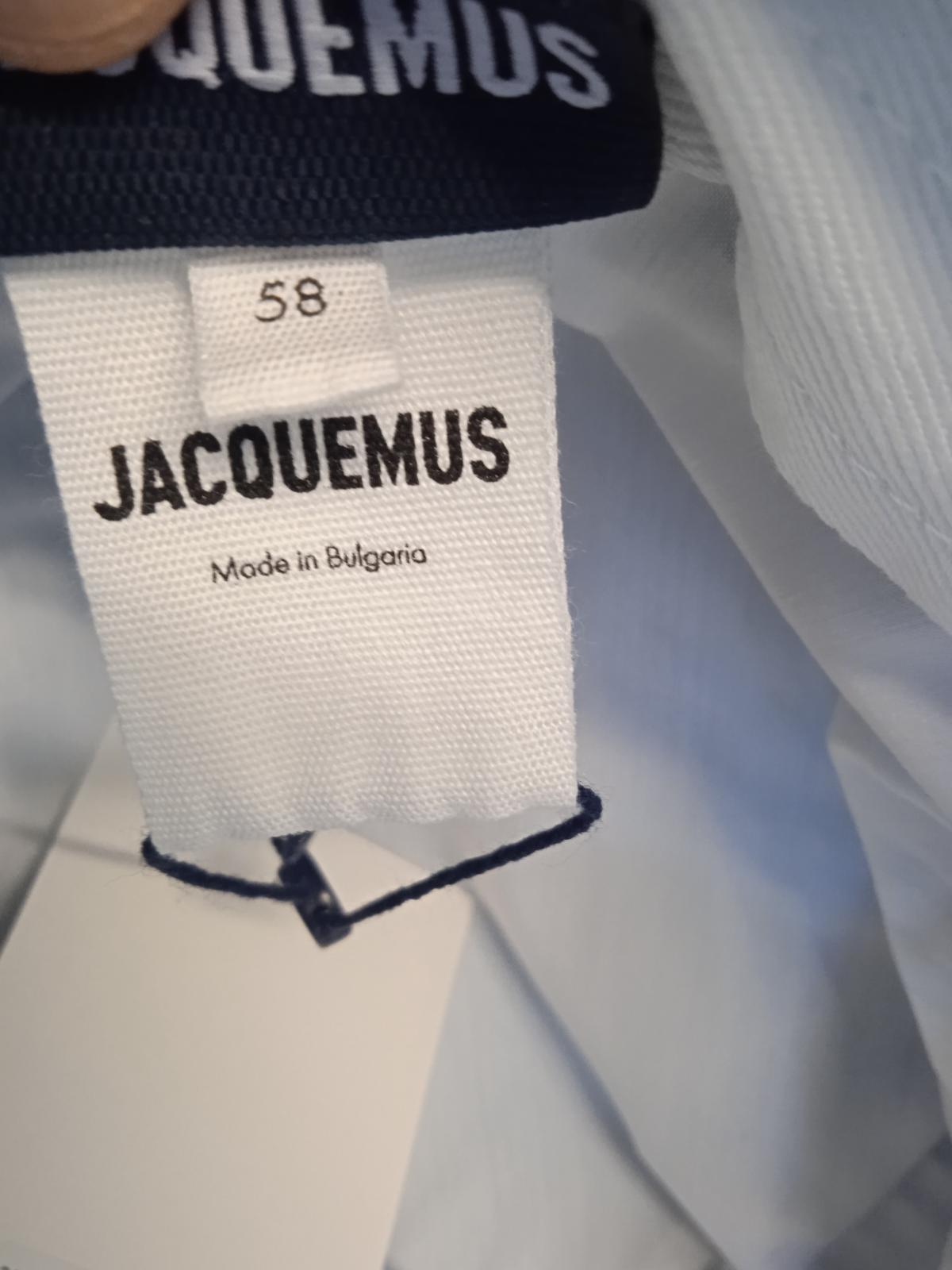 JACQUEMUS Le Bob Mentalo Bucket Hat Lamb Skin Ladies Blue 58/S NEW RRP165