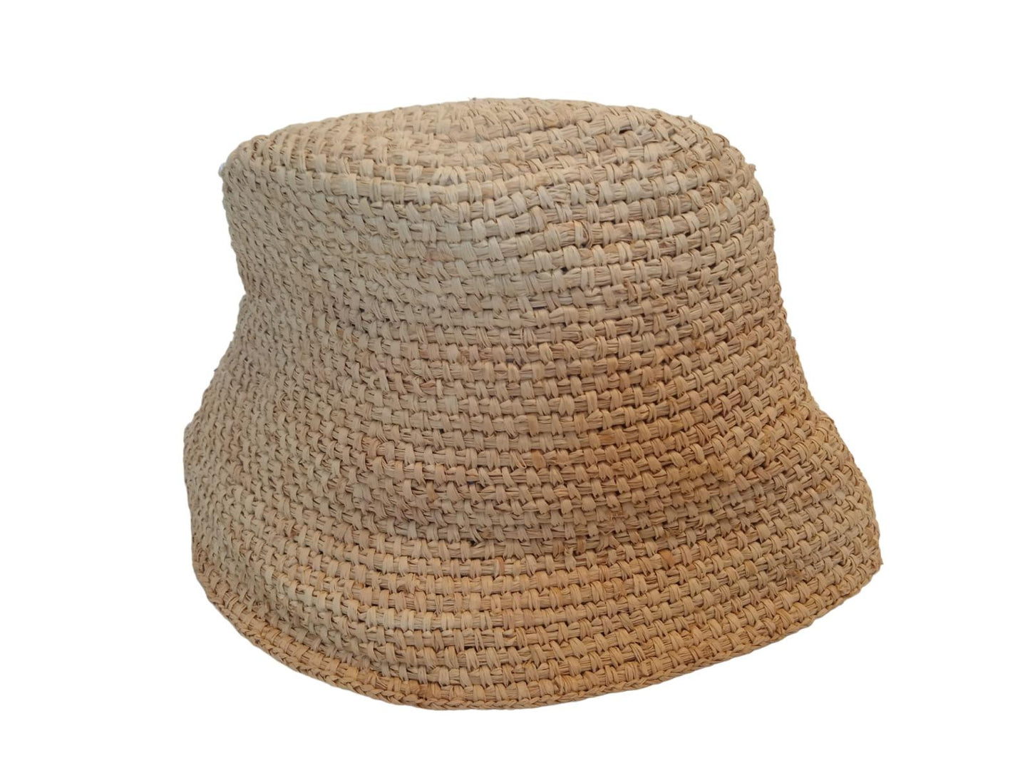 JACQUEMUS Le Bob Ficiu Hat Raffia Crochet Bucket Ladies Beige 58/S NEW RRP350