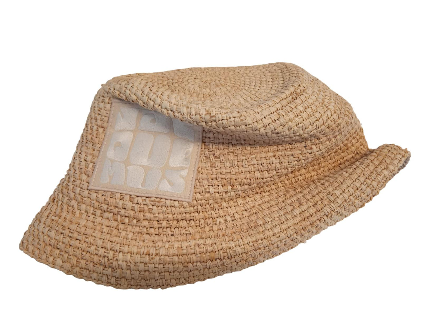 JACQUEMUS Le Bob Ficiu Hat Raffia Crochet Bucket Ladies Beige 58/S NEW RRP350