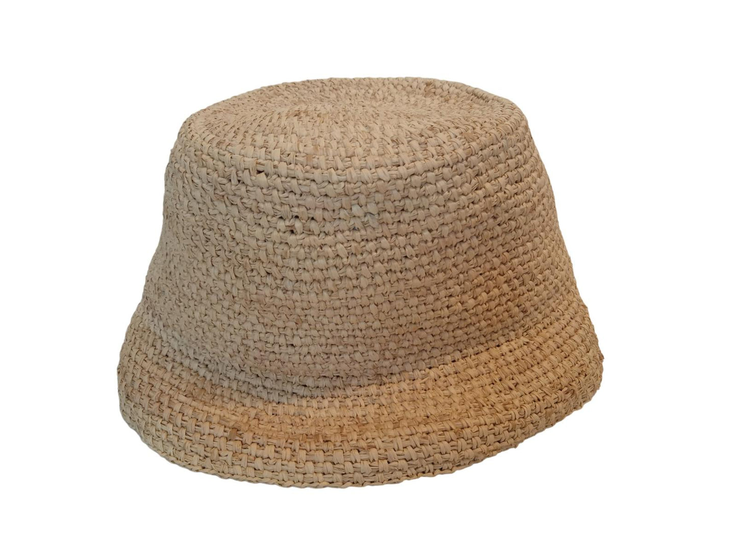 JACQUEMUS Le Bob Ficiu Hat Raffia Crochet Bucket Ladies Beige 60/M NEW RRP350