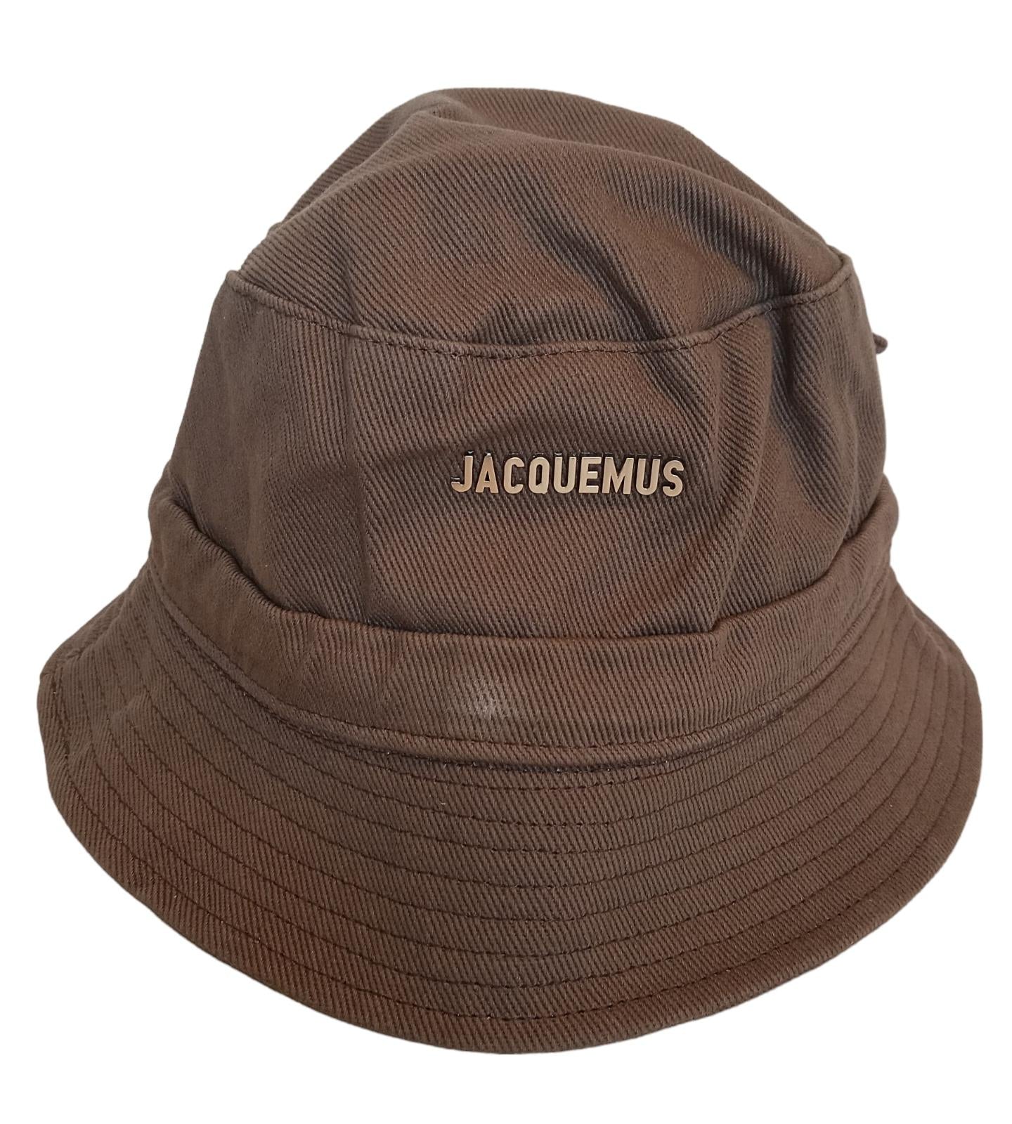 JACQUEMUS Le Bob Gadjo Bucket Hat Ladies Cotton Ladies Brown 58/S NEW RRP95