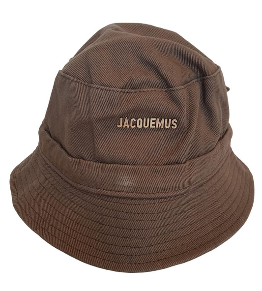 JACQUEMUS Le Bob Gadjo Bucket Hat Ladies Cotton Ladies Brown 58/S NEW RRP95