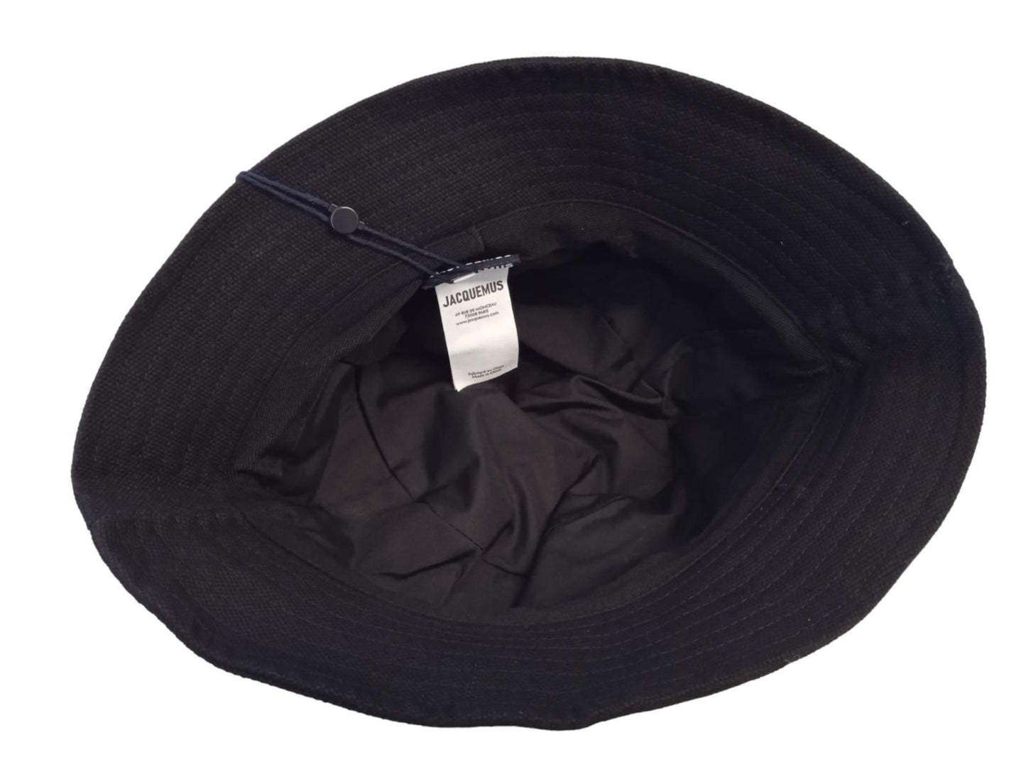 JACQUEMUS Le Bob Gadjo Hat Bucket Cotton Ladies Unisex Black 58/S NEW RRP75
