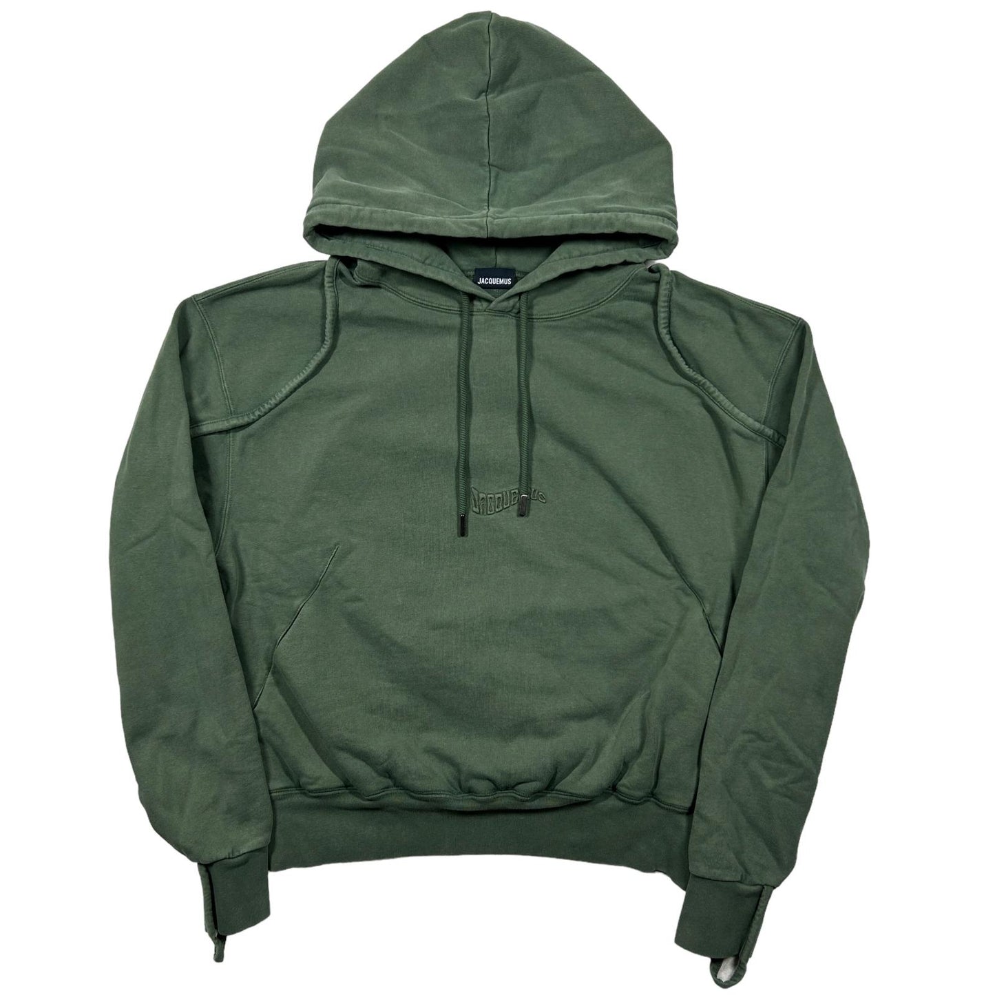 JACQUEMUS Le Sweatshirt Camargue Unisex Hoodie Green S Cotton NEW RRP 270