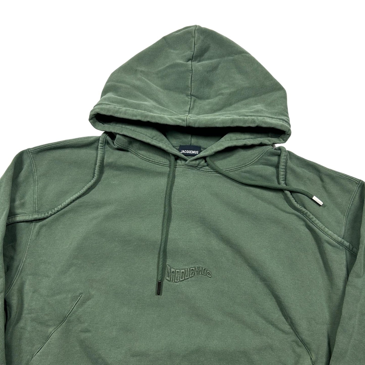 JACQUEMUS Le Sweatshirt Camargue Unisex Hoodie Green S Cotton NEW RRP 270