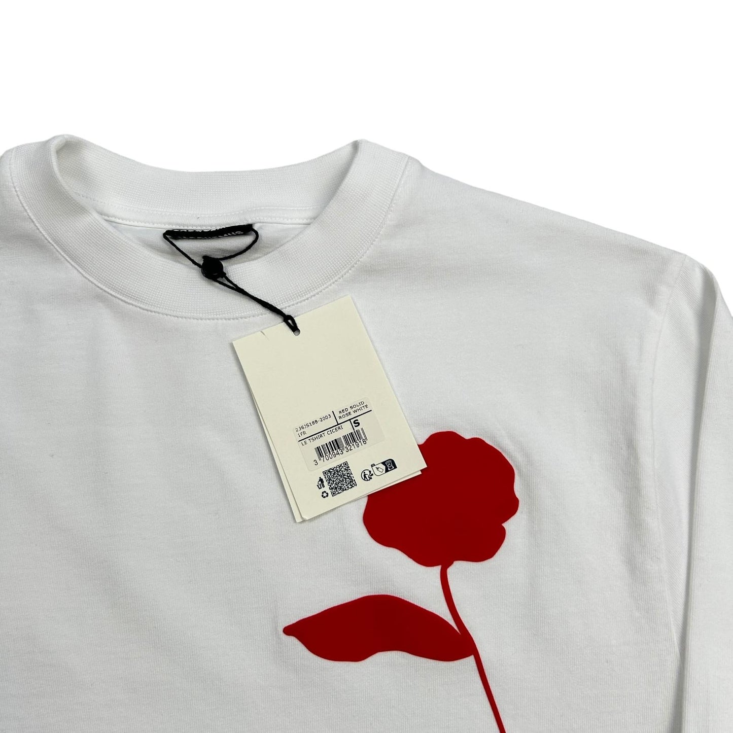 JACQUEMUS Cotton Le Long Sleeve Tshirt Ciceri White Size S NEW RRP 245