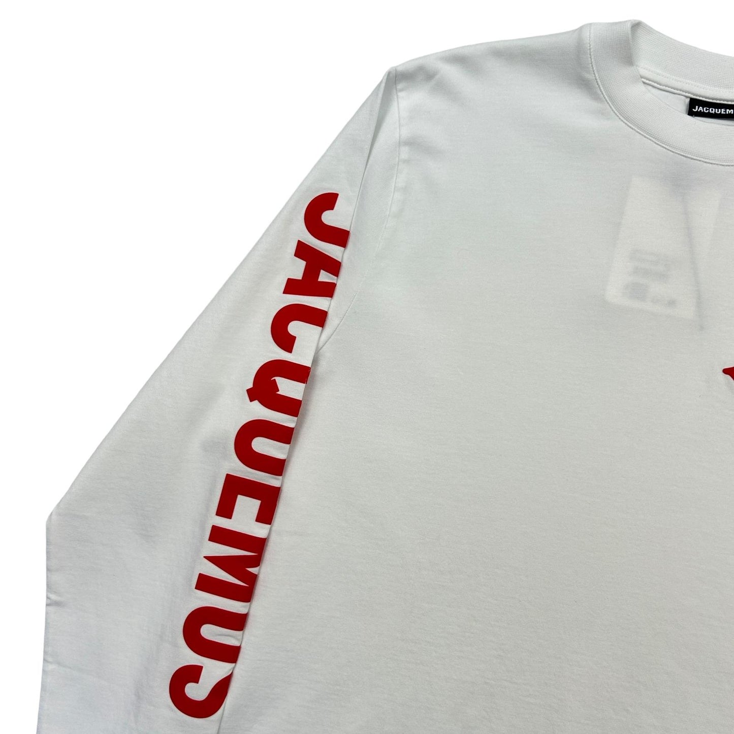 JACQUEMUS Cotton Long Sleeve Le Tshirt Ciceri White Mens Size S NEW RRP 245
