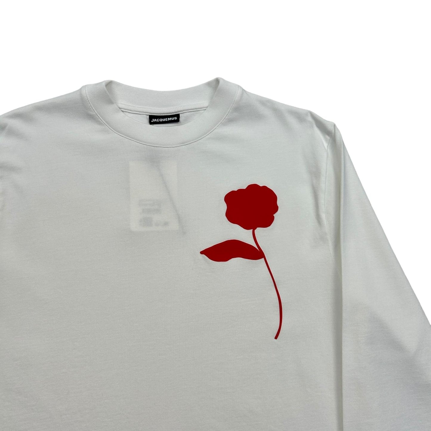 JACQUEMUS Cotton Long Sleeve Le Tshirt Ciceri White Mens Size S NEW RRP 245