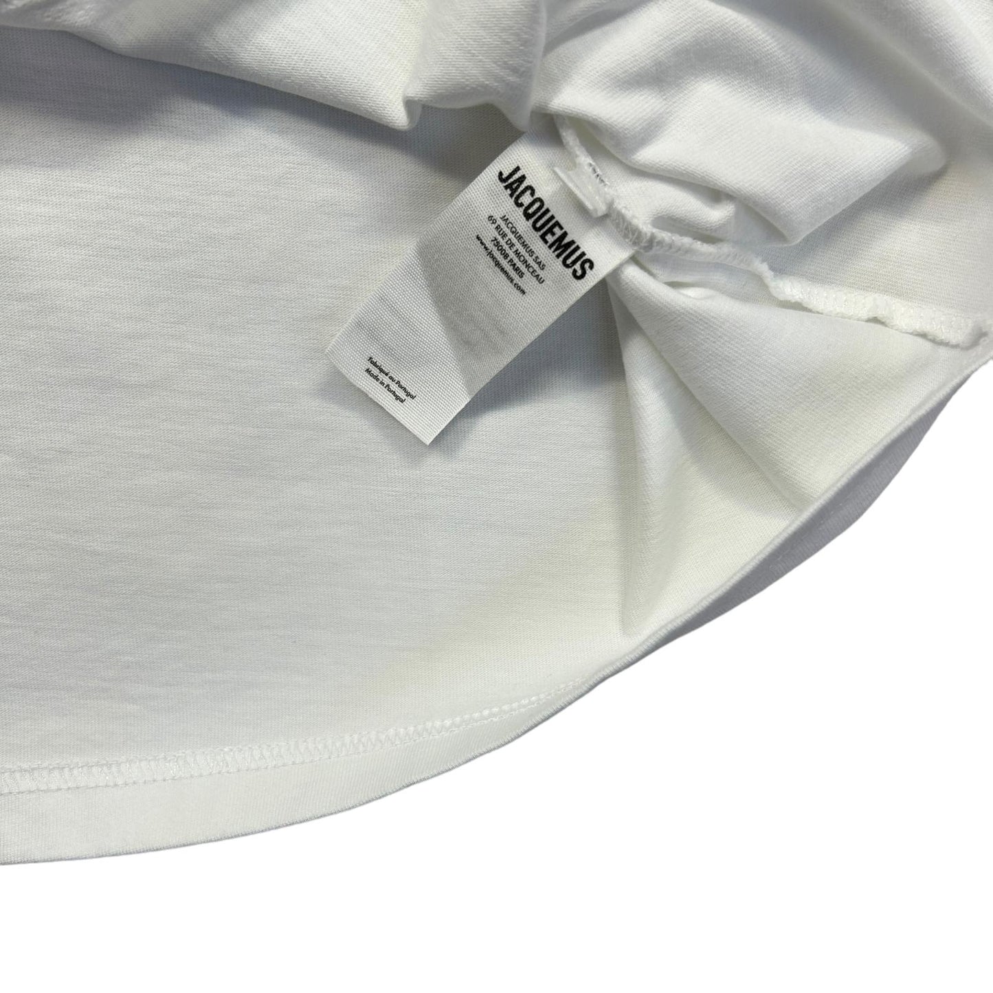 JACQUEMUS Cotton Long Sleeve Le Tshirt Ciceri White Mens Size S NEW RRP 245