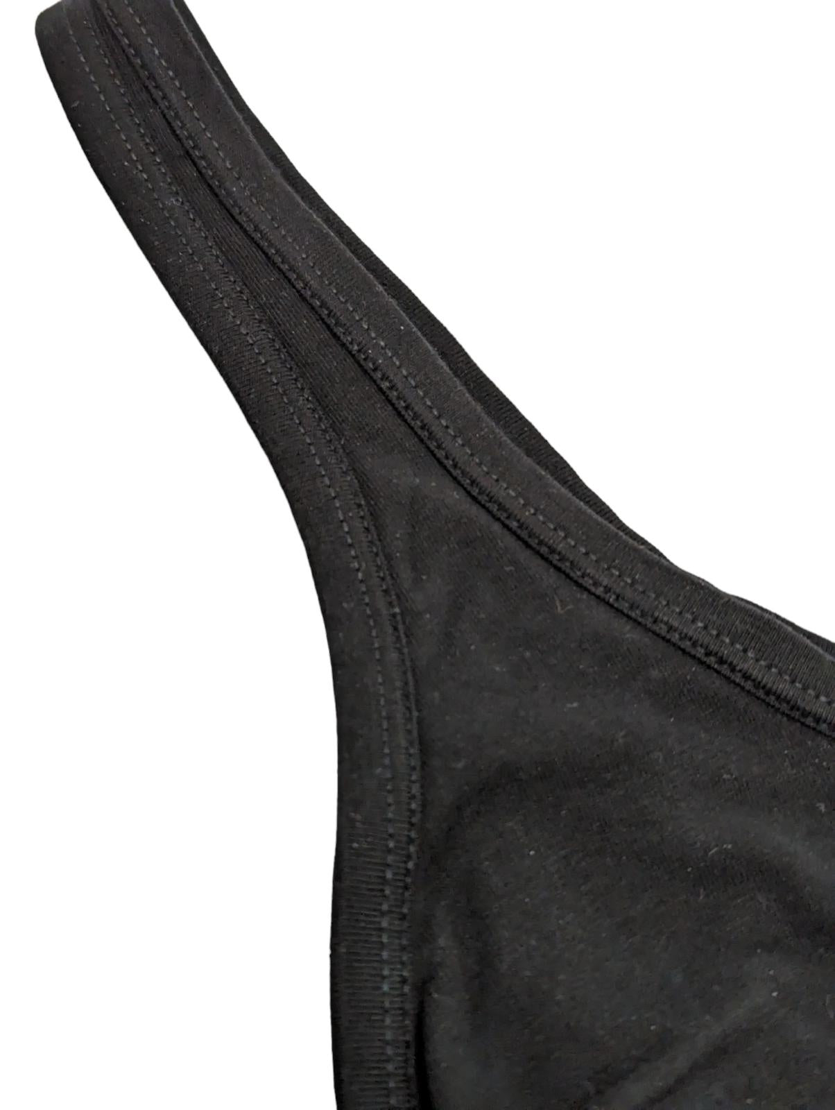 VERSACE Triangle Bralette Logo Black Soft Cup Size S NEW RRP 125