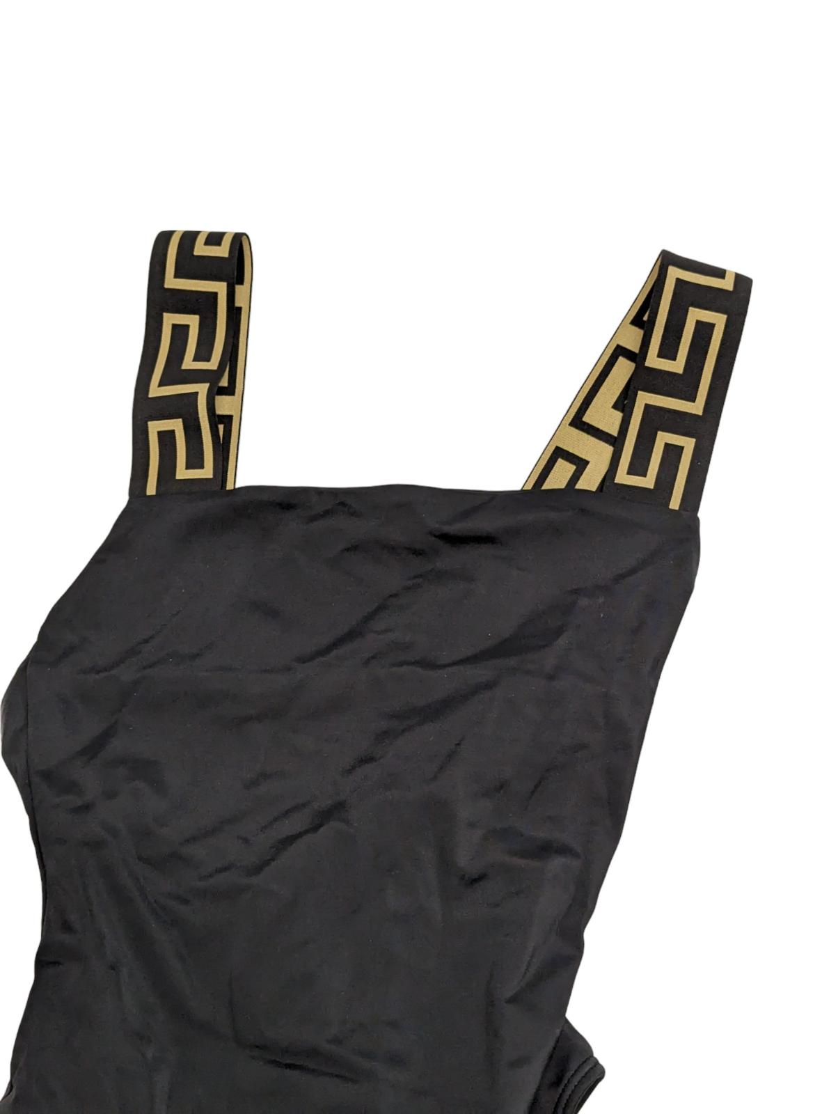 VERSACE Swimsuit Black Baroque Print Strap Swimwear Costume Size XS NEW RRP 285