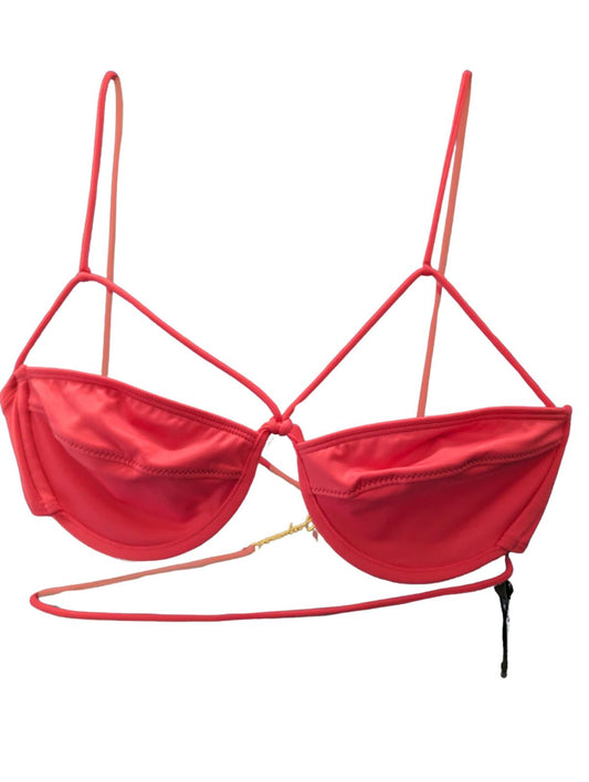 JACQUEMUS Le Haut Malliot Bikini Top Double Strap Pink Size XL NEW RRP 140