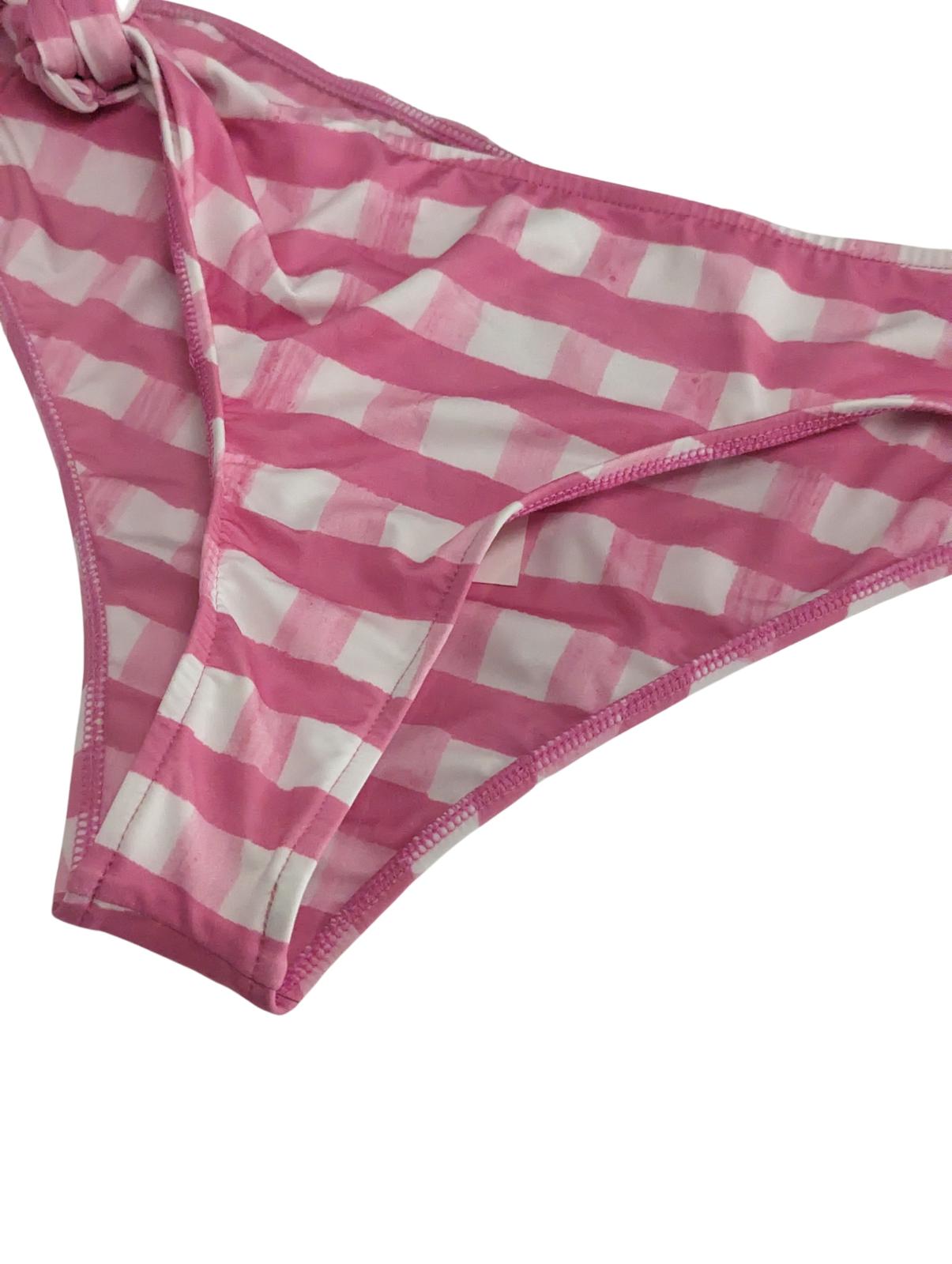 JACQUEMUS Vichy Bikini Bottom Swimwear Pink Gingham Size M NEW RRP 110