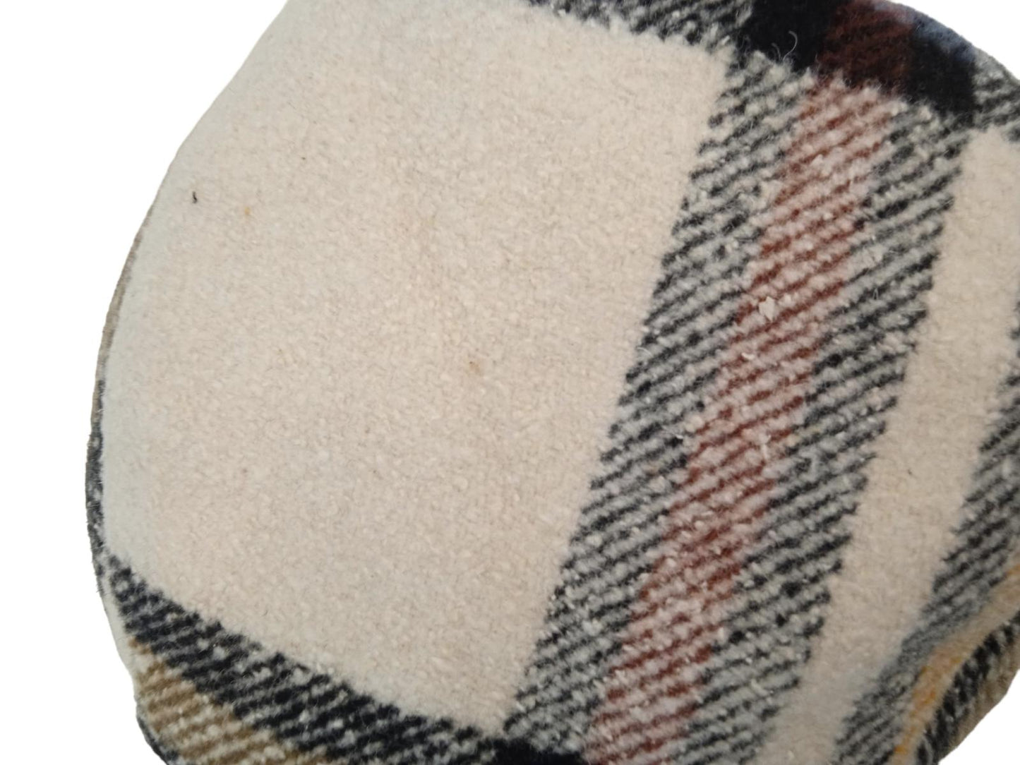 ISABEL MARANT Haley Hat Check Wool Cotton Silk Bucket Ladies Ecru 57 NEW RRP195