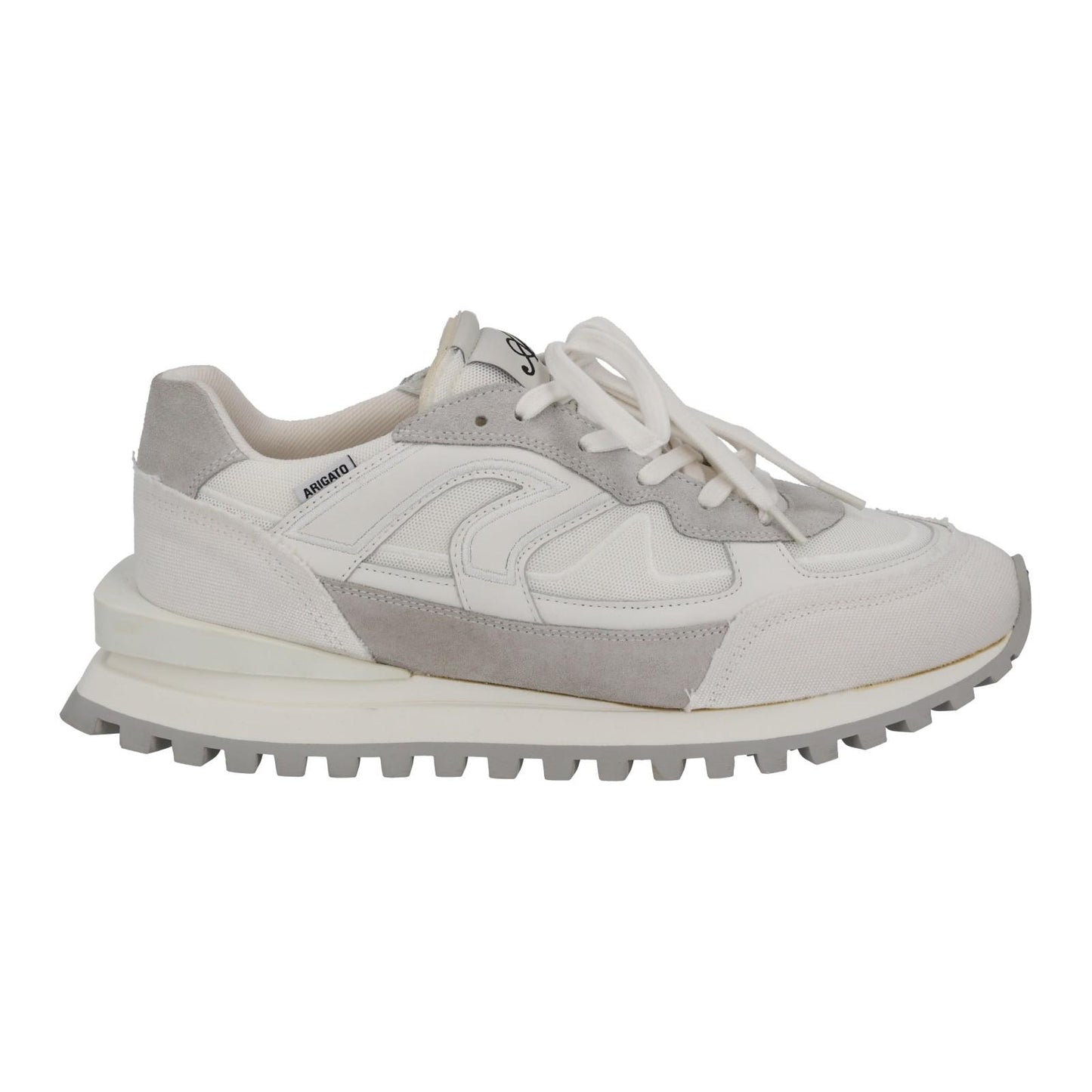 AXEL ARIGATO Sonar Sneaker Lace Up Low Top White Grey EU43 UK9 NEW RRP230