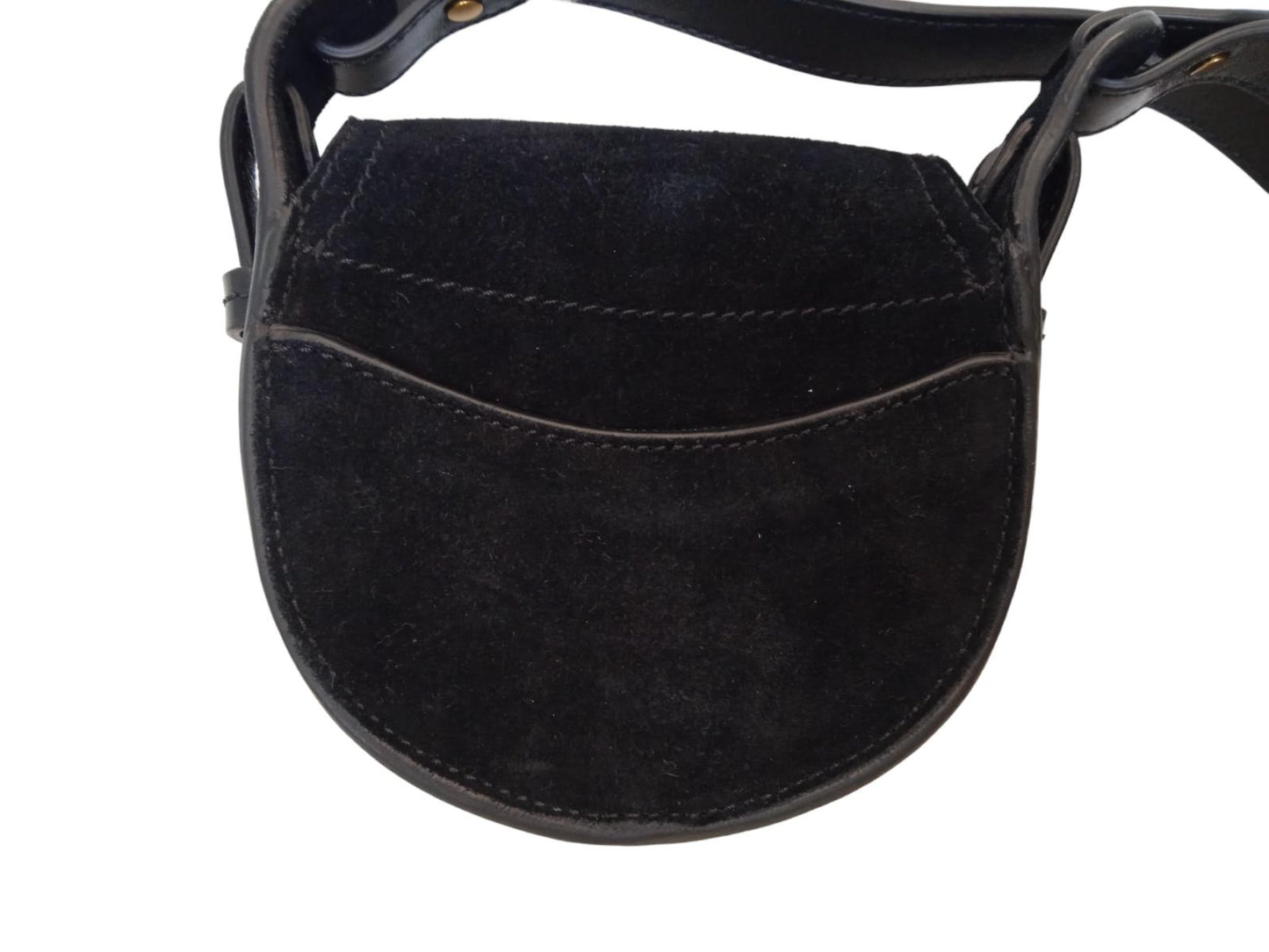 ISABEL MARANT Botsy Mini Bag Suede Leather Crossbody Black OS NEW RRP395