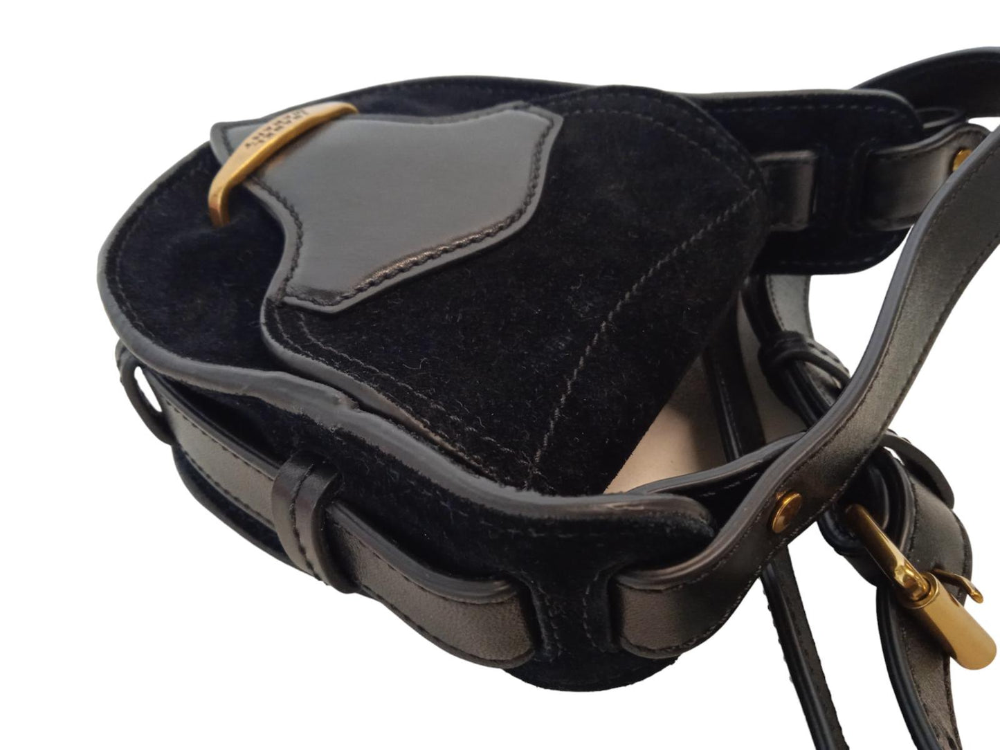 ISABEL MARANT Botsy Mini Bag Suede Leather Crossbody Black OS NEW RRP395