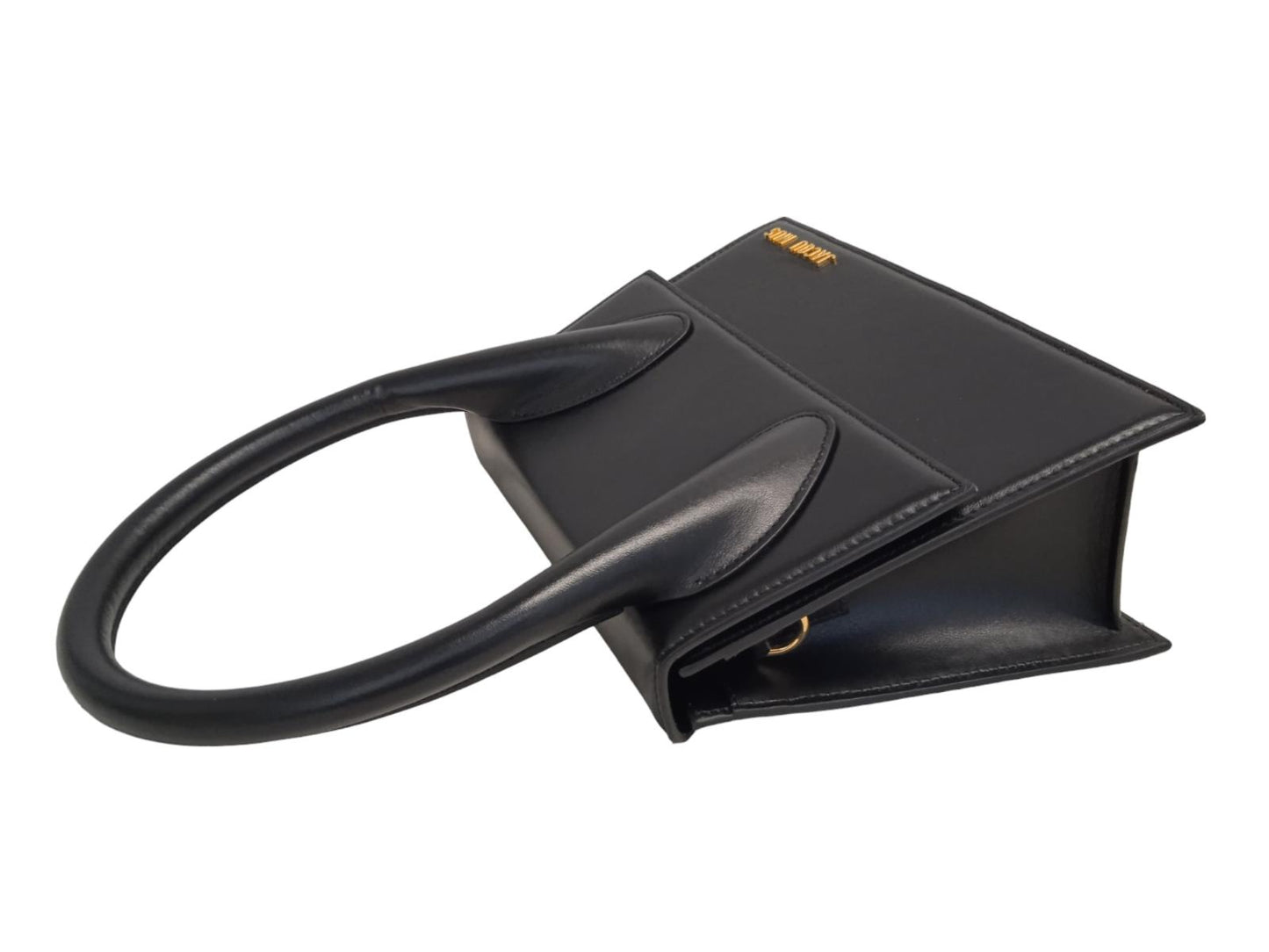 JACQUEMUS Le Grand Chiquito Bag Leather Strap Top Handle Black OS NEW RRP805