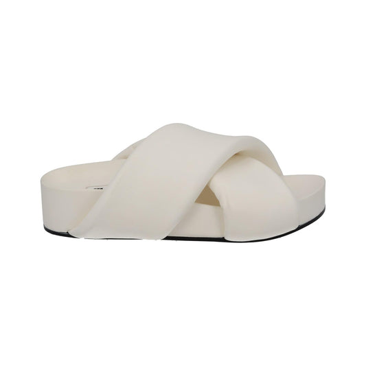 JIL SANDER Slides Fussbet Slide Sandal Leather White EU35 UK2 NEW RRP490