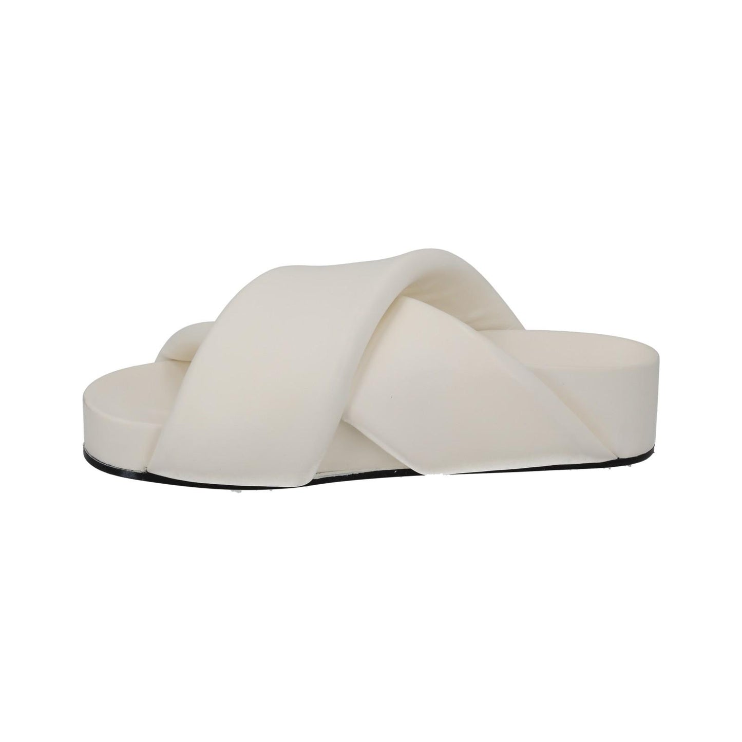 JIL SANDER Slides Fussbet Slide Sandal Leather White EU35 UK2 NEW RRP490