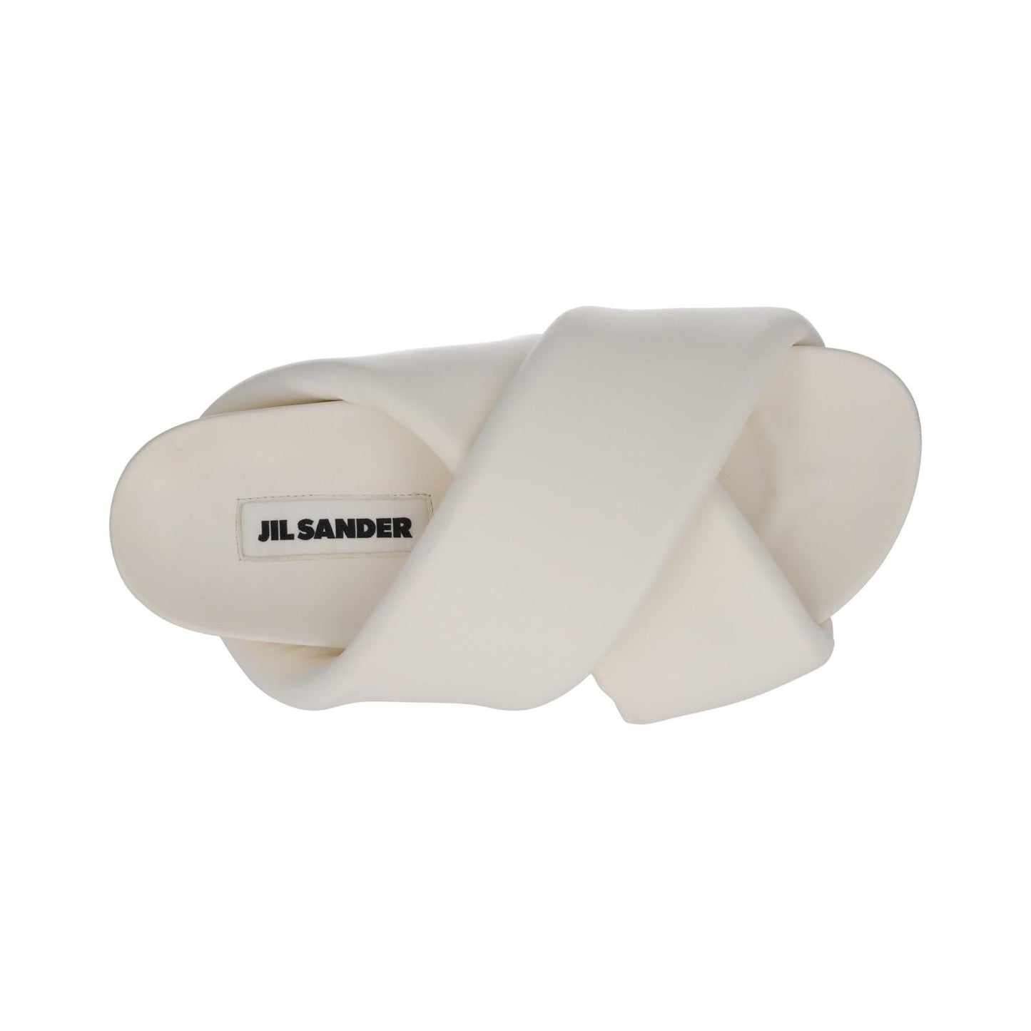 JIL SANDER Slides Fussbet Slide Sandal Leather White EU35 UK2 NEW RRP490