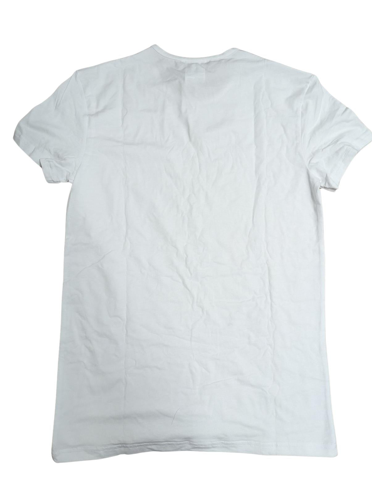 VERSACE T-Shirt Bi-Pack Jersey Topeka Bi-Stretch Cotton White Size L NEW RRP 135