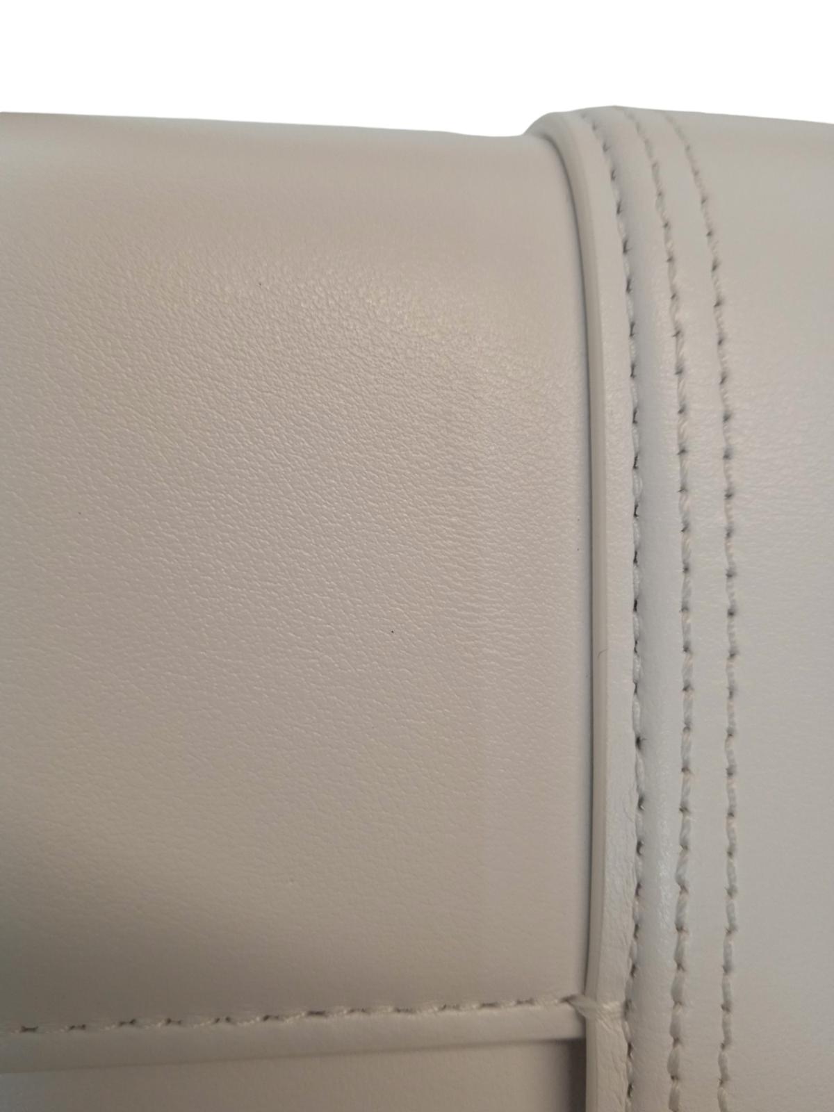 JACQUEMUS Le Grand Bambino Bag Leather Shoulder Strap White OS NEW RRP775