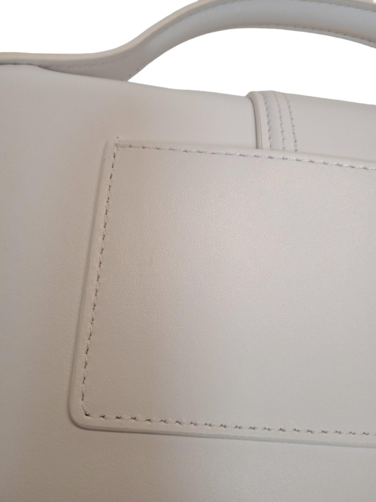 JACQUEMUS Le Grand Bambino Bag Leather Shoulder Strap White OS NEW RRP775